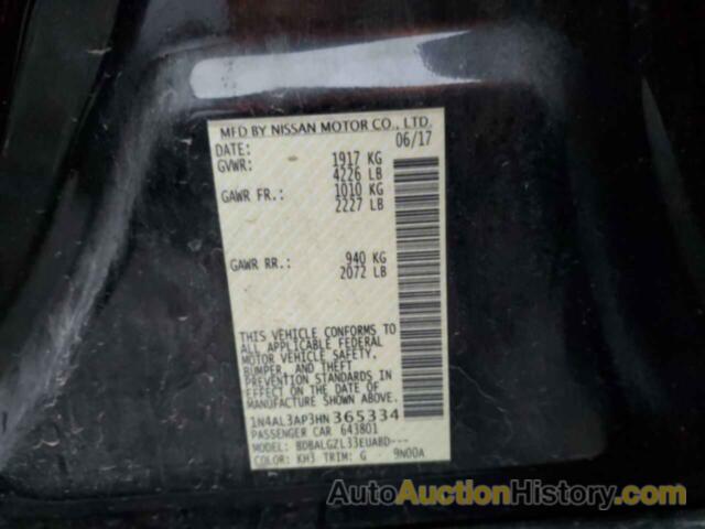 NISSAN ALTIMA 2.5, 1N4AL3AP3HN365334