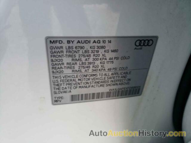 AUDI Q7 PREMIUM PLUS, WA1LGAFEXFD009124