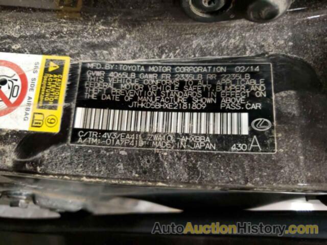 LEXUS CT 200 200, JTHKD5BHXE2181809