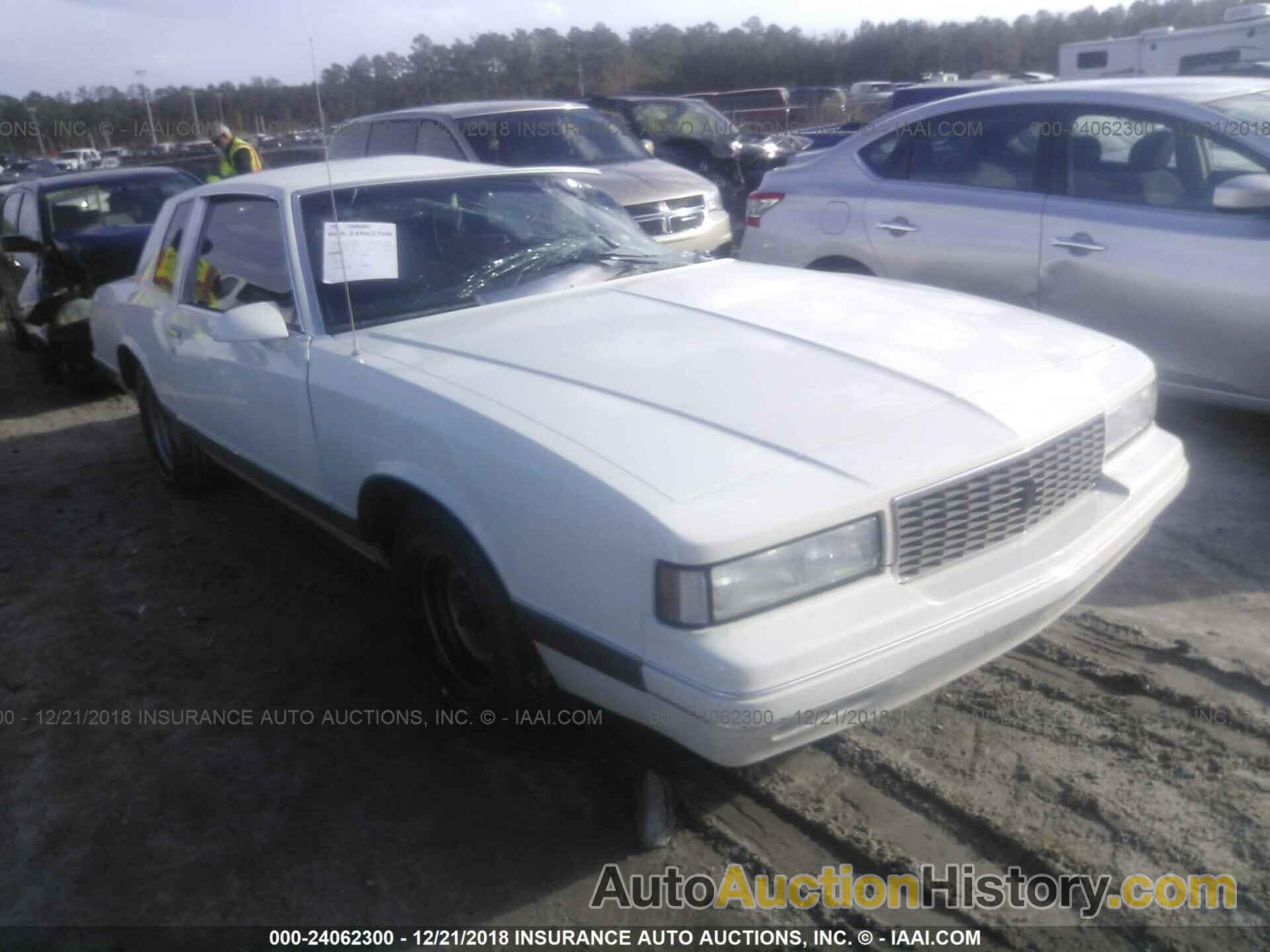 1987 CHEVROLET MONTE CARLO, 1G1GZ11H7HR117945