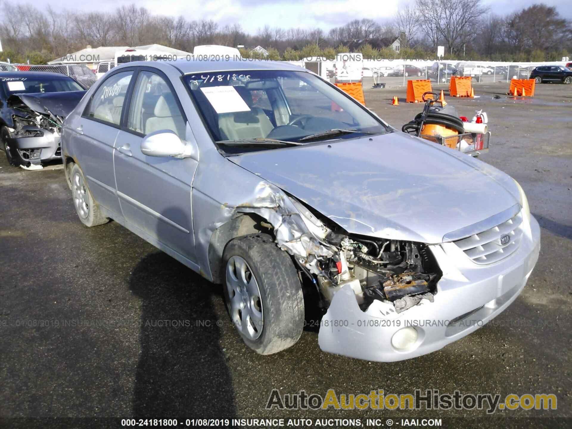 2004 KIA NEW SPECTRA, KNAFE121445011693