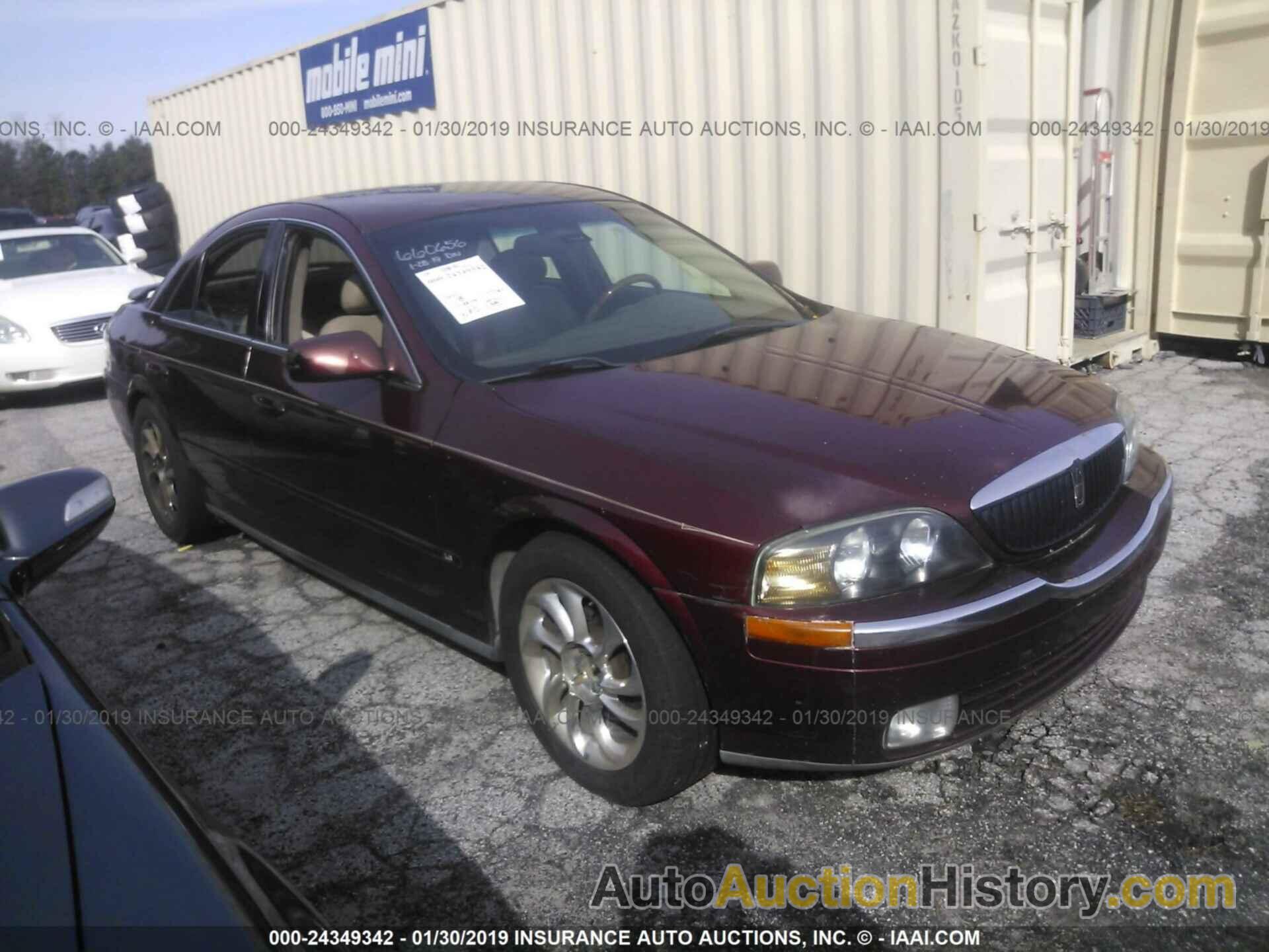 2001 LINCOLN LS, 1LNHM87A21Y660656