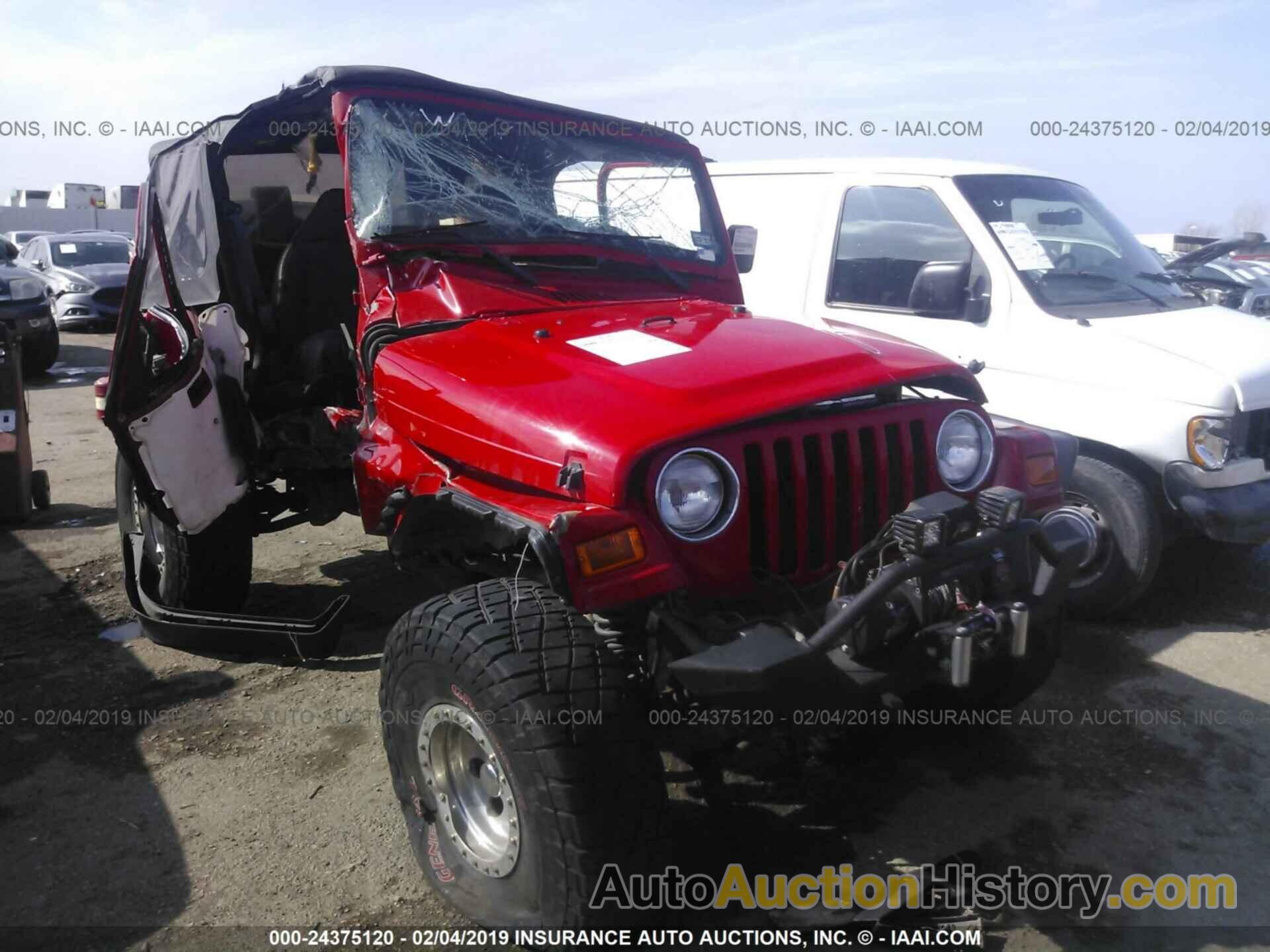 2001 JEEP WRANGLER  TJ, 1J4FA49S51P342534