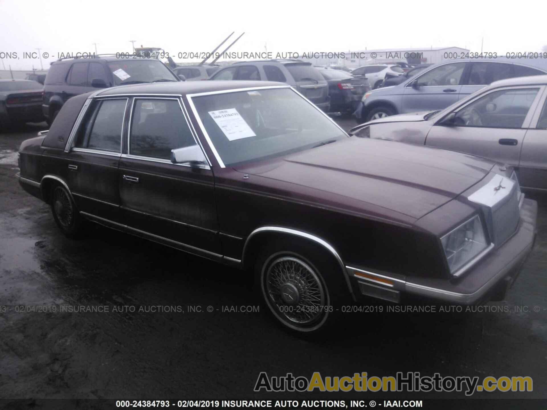 1987 CHRYSLER NEW YORKER, 1C3BT56K9HC211508