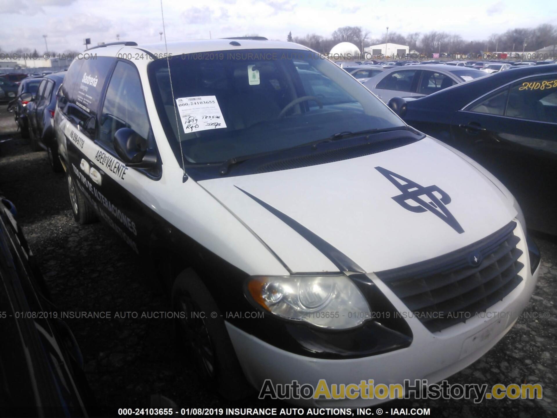 2007 CHRYSLER TOWN and COUNT, 2A4GP44R07R267370