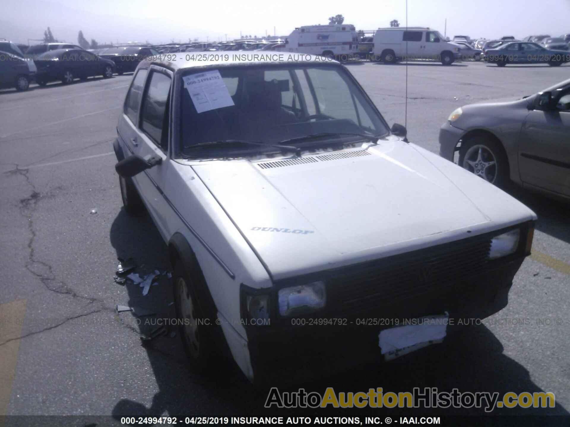 VOLKSWAGEN RABBIT GTI SPORT, 1VWDC0172DV023497