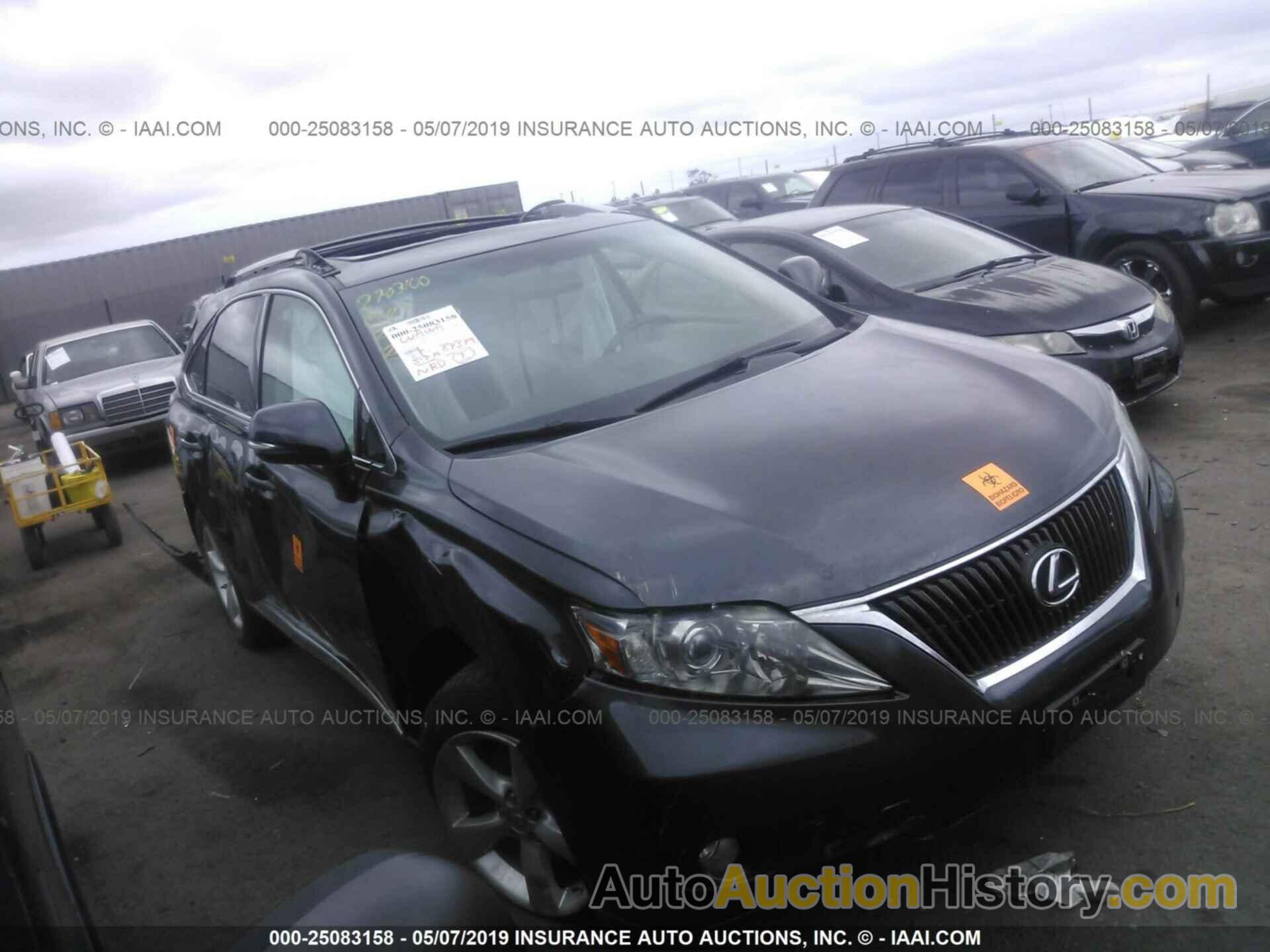 LEXUS RX 350, 2T2ZK1BA7BC049259