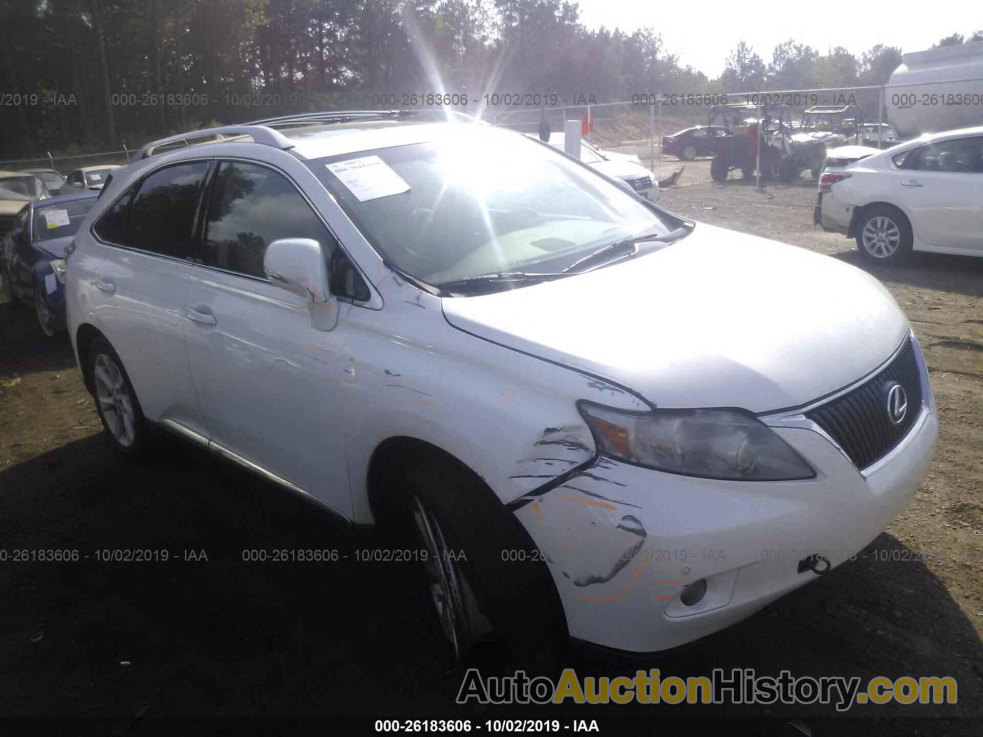 LEXUS RX 350, 2T2ZK1BAXCC071693