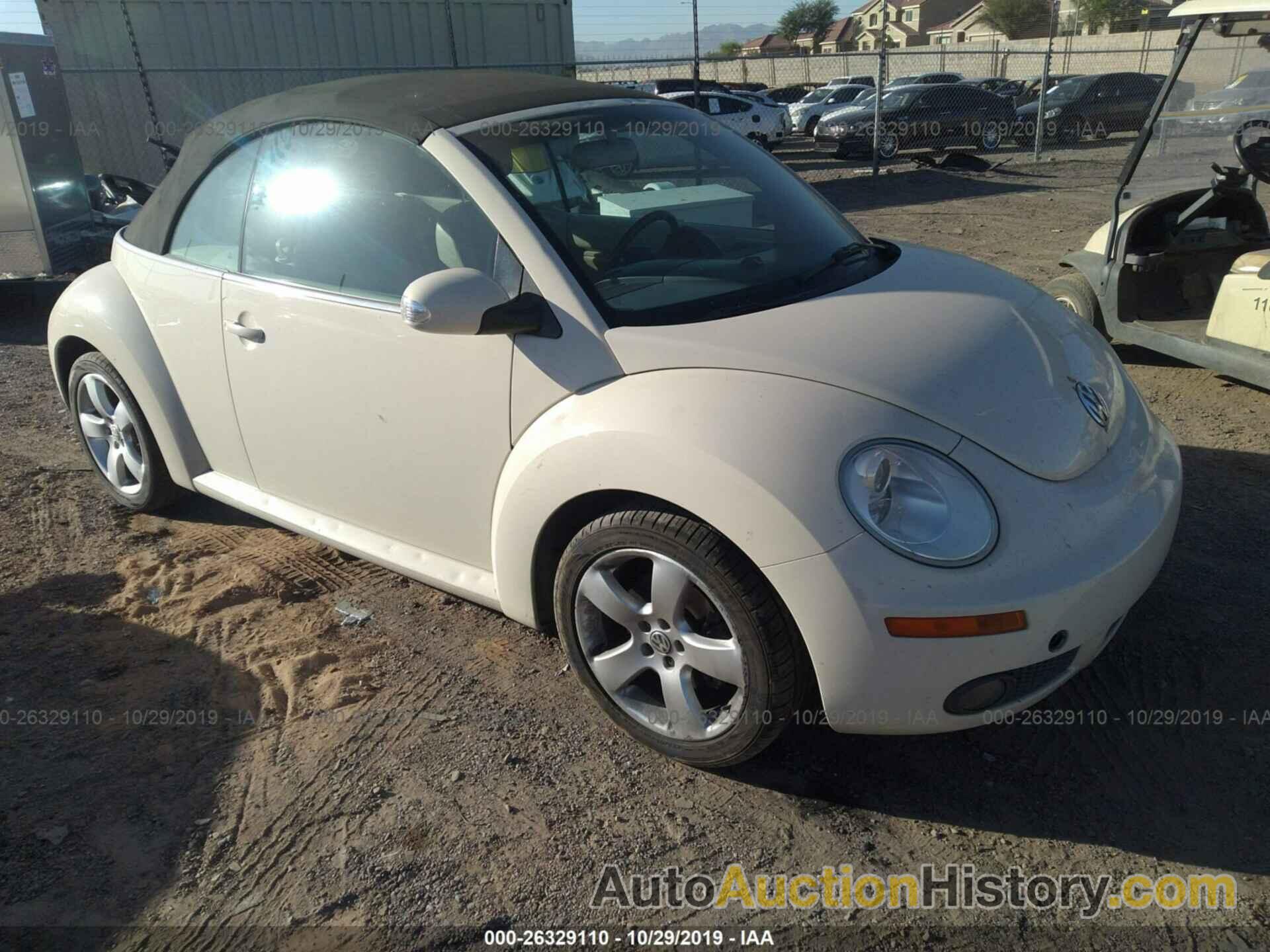 VOLKSWAGEN NEW BEETLE CONVERTIBLE OPTION PKG 2, 3VWSF31Y86M307092