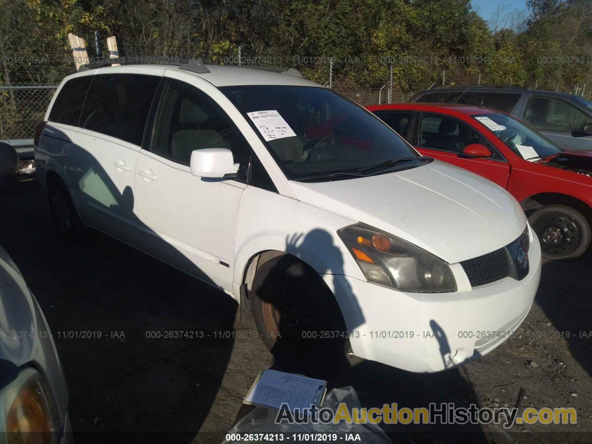 NISSAN QUEST S/SE/SL, 5N1BV28U36N119651