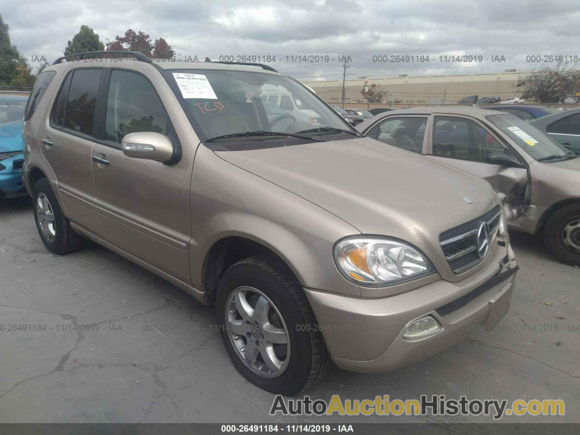 MERCEDES-BENZ ML 500, 4JGAB75EX3A380518