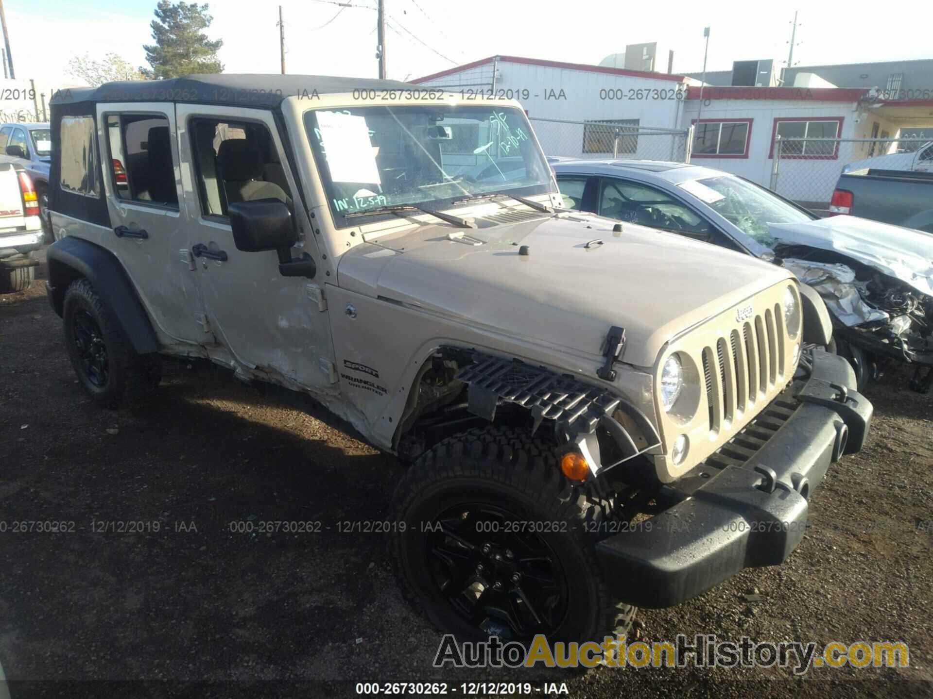 Jeep Wrangler Unlimited SPORT, 1C4BJWDG1HL673728