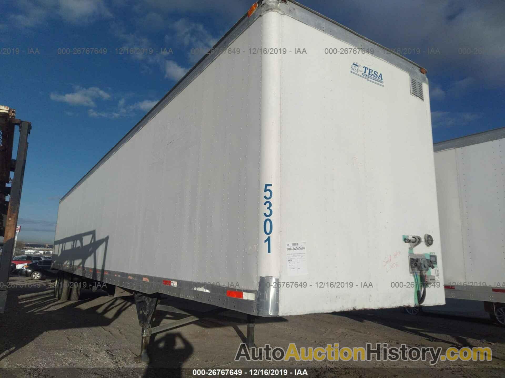 UTILITY TRAILER MFG VAN, 1UYVS252XXC992124