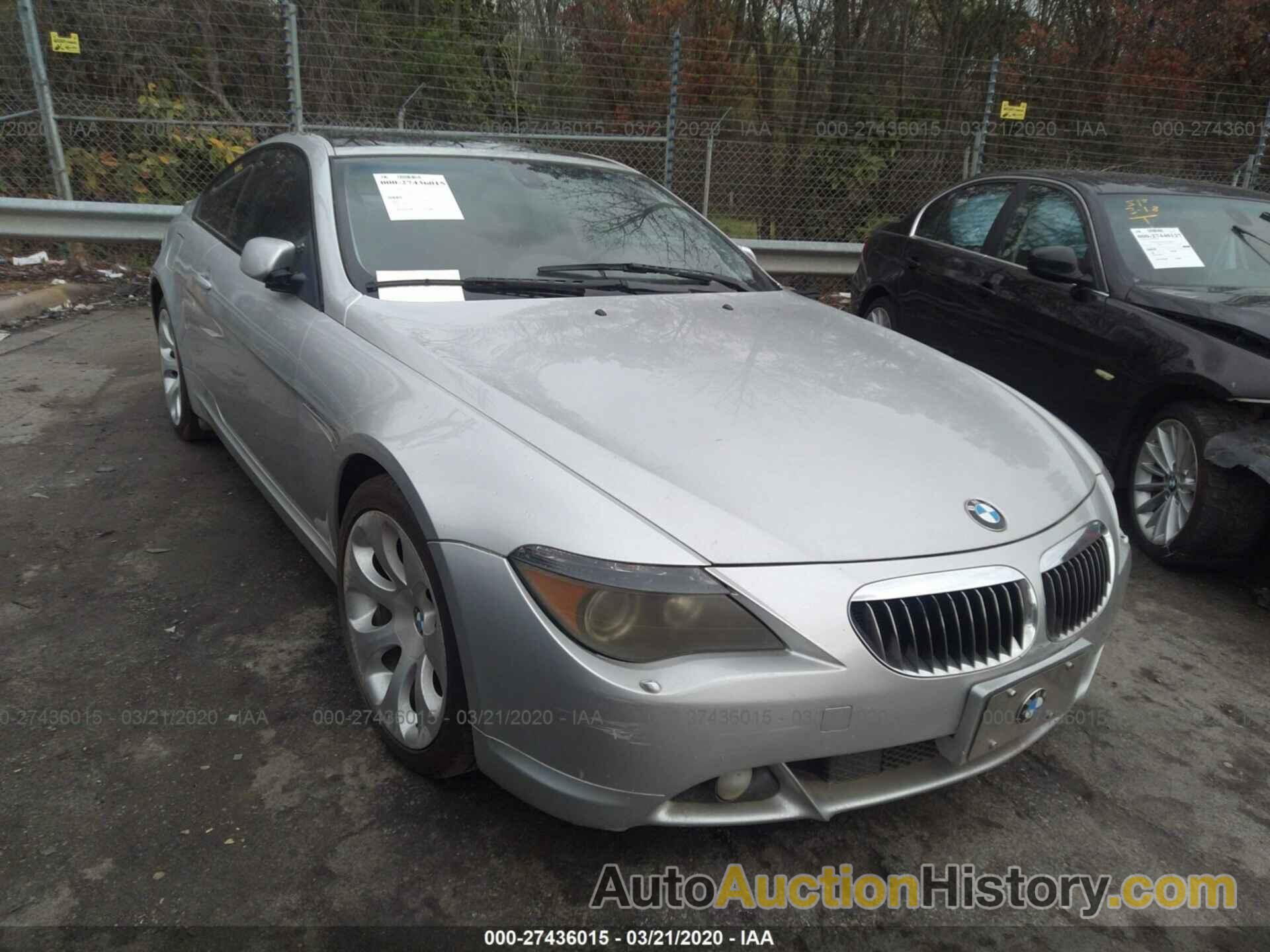 BMW 645 CI AUTOMATIC, WBAEH73494B190085