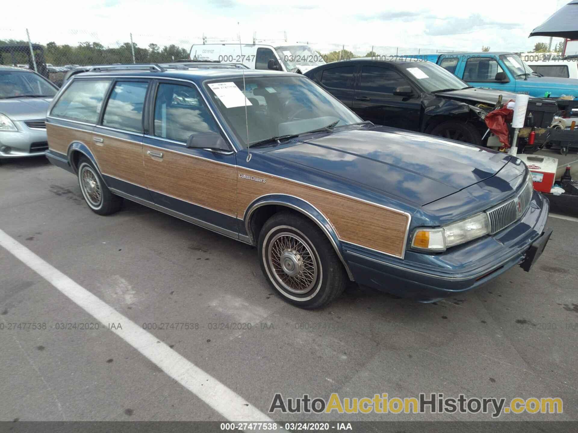 OLDSMOBILE CUTLASS CRUISER S, 1G3AJ85M5R6331565