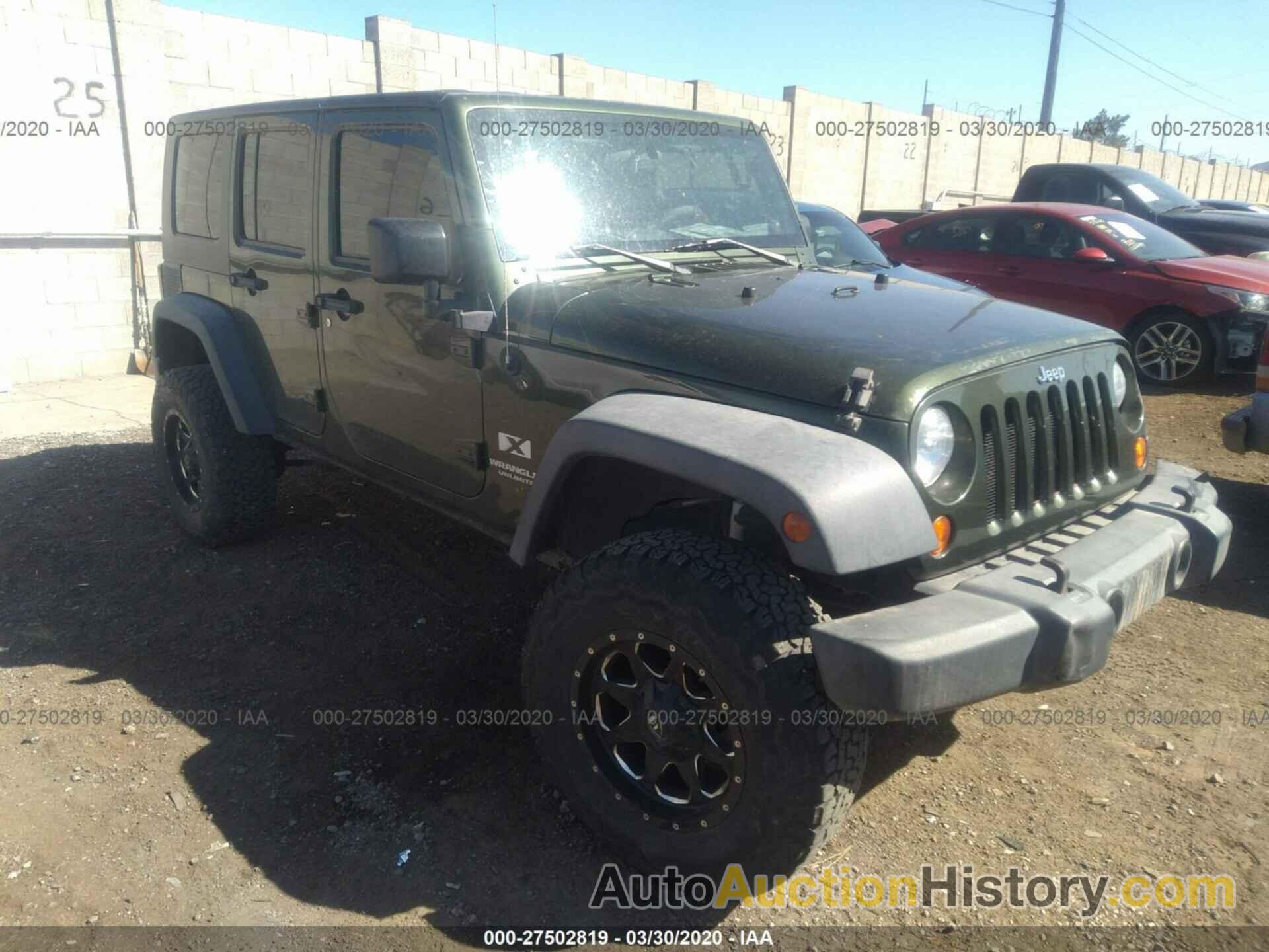 JEEP WRANGLER UNLIMITE X, 1J4GA39188L528317