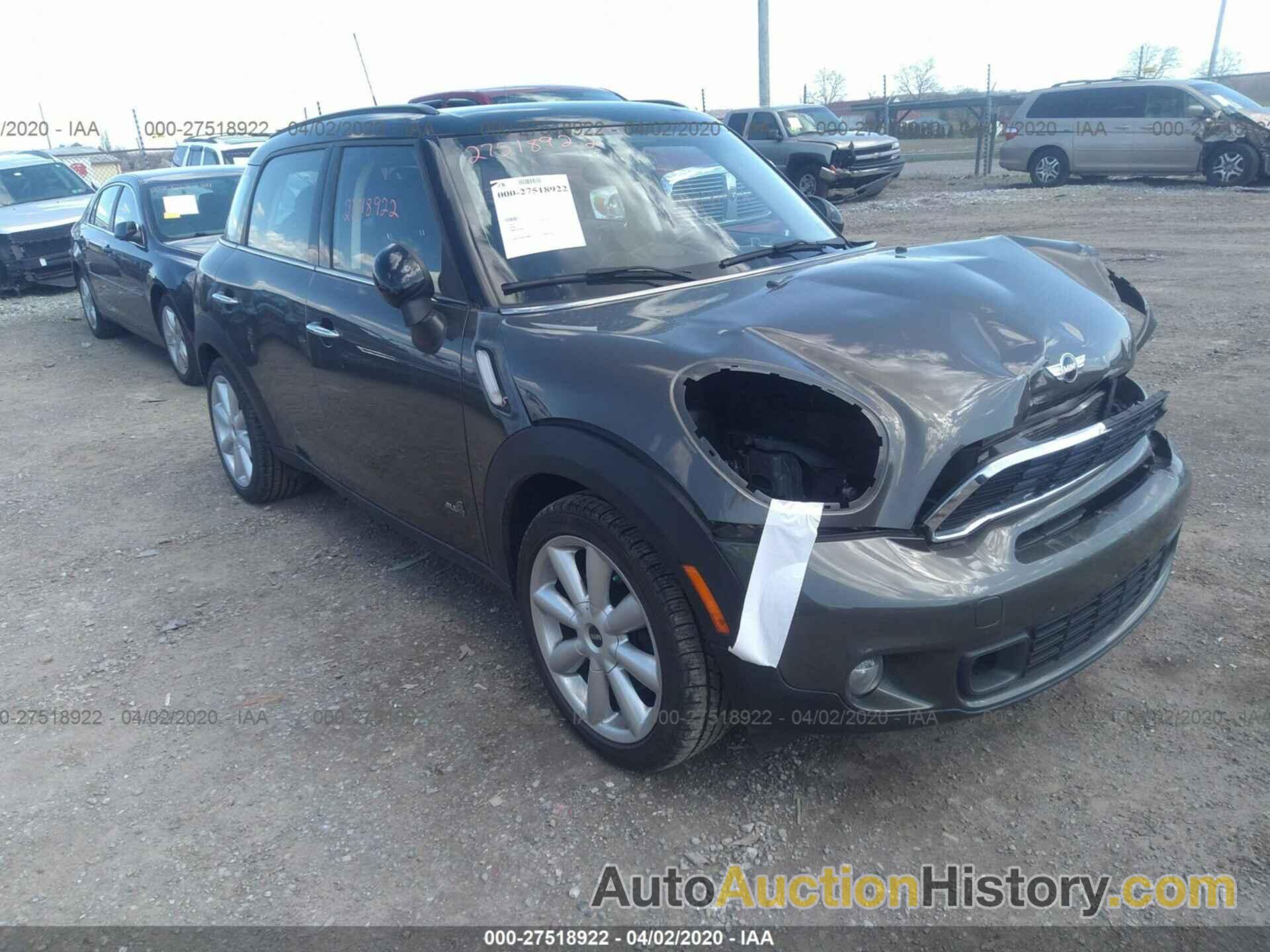 MINI COOPER COUNTRYMAN S, WMWZC5C52BWH99833