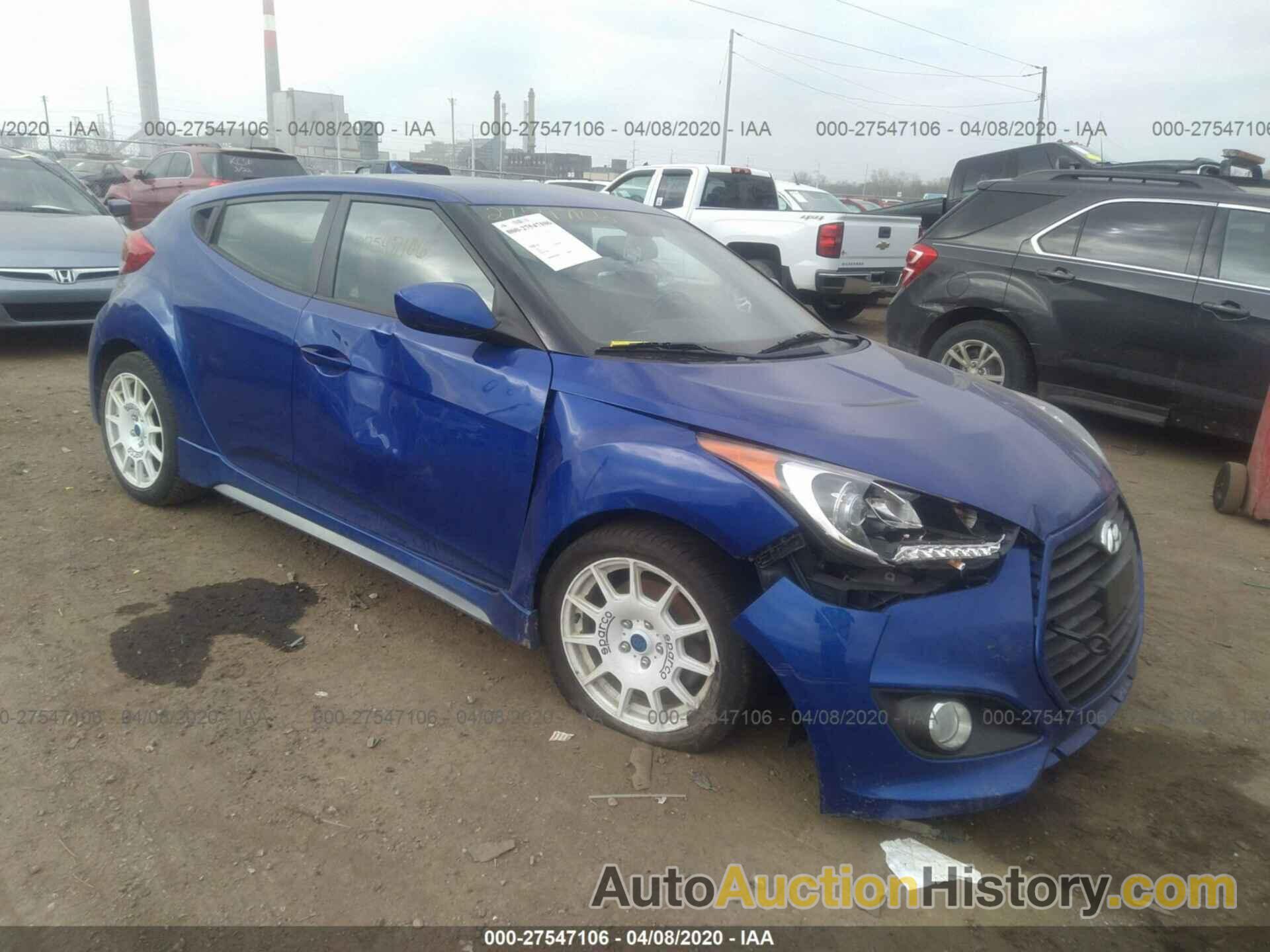 HYUNDAI VELOSTER TURBO, KMHTC6AE1EU201208