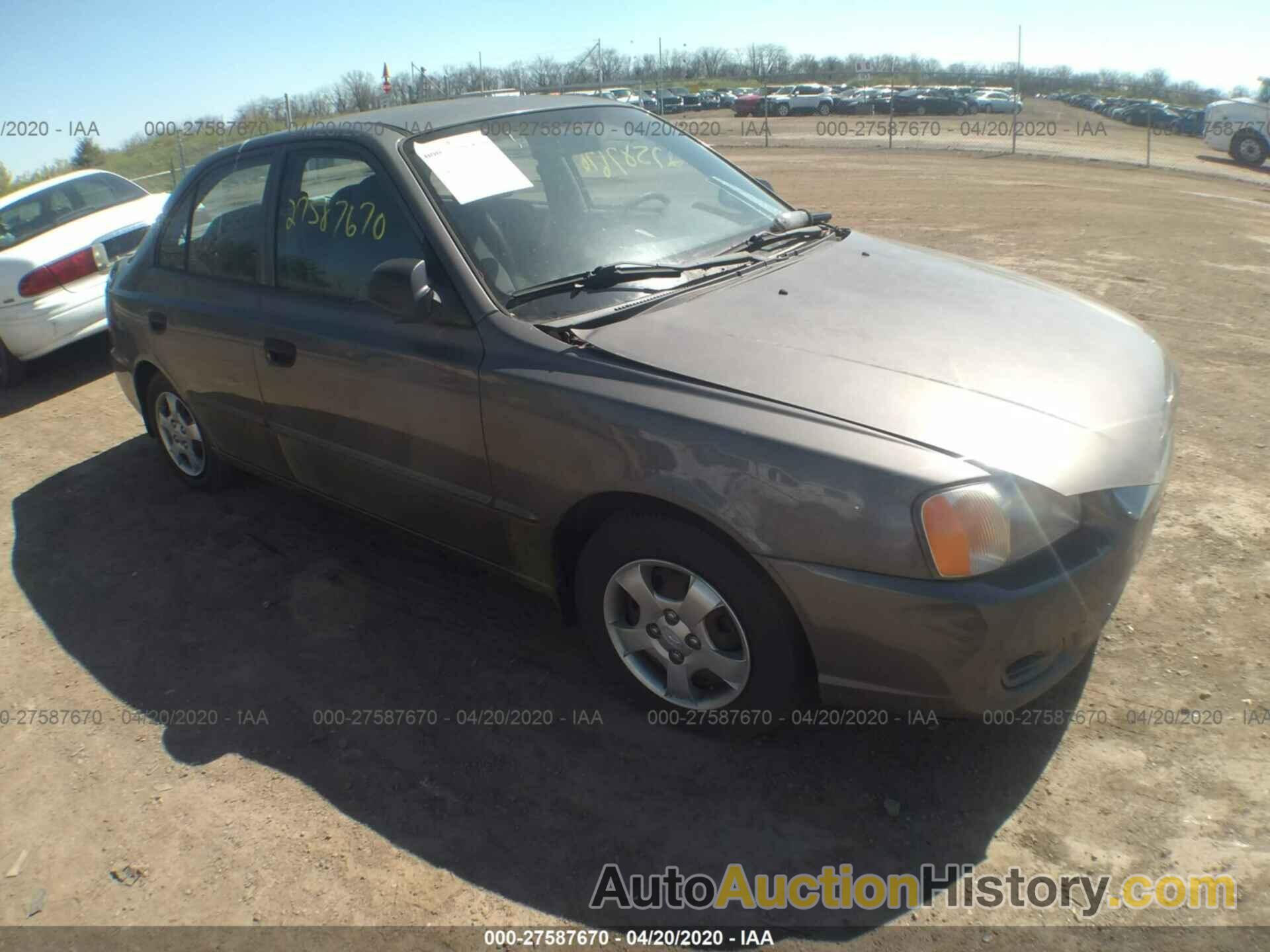 HYUNDAI ACCENT GL, KMHCG45CX1U151727