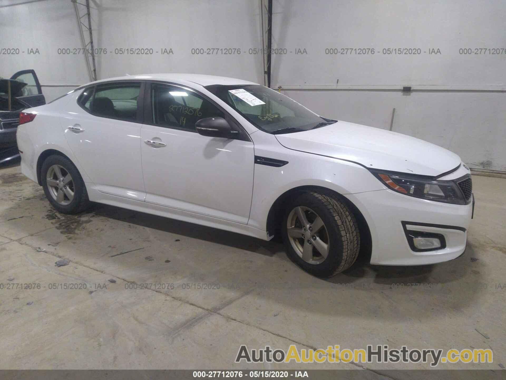 KIA OPTIMA LX, 5XXGM4A70EG280336