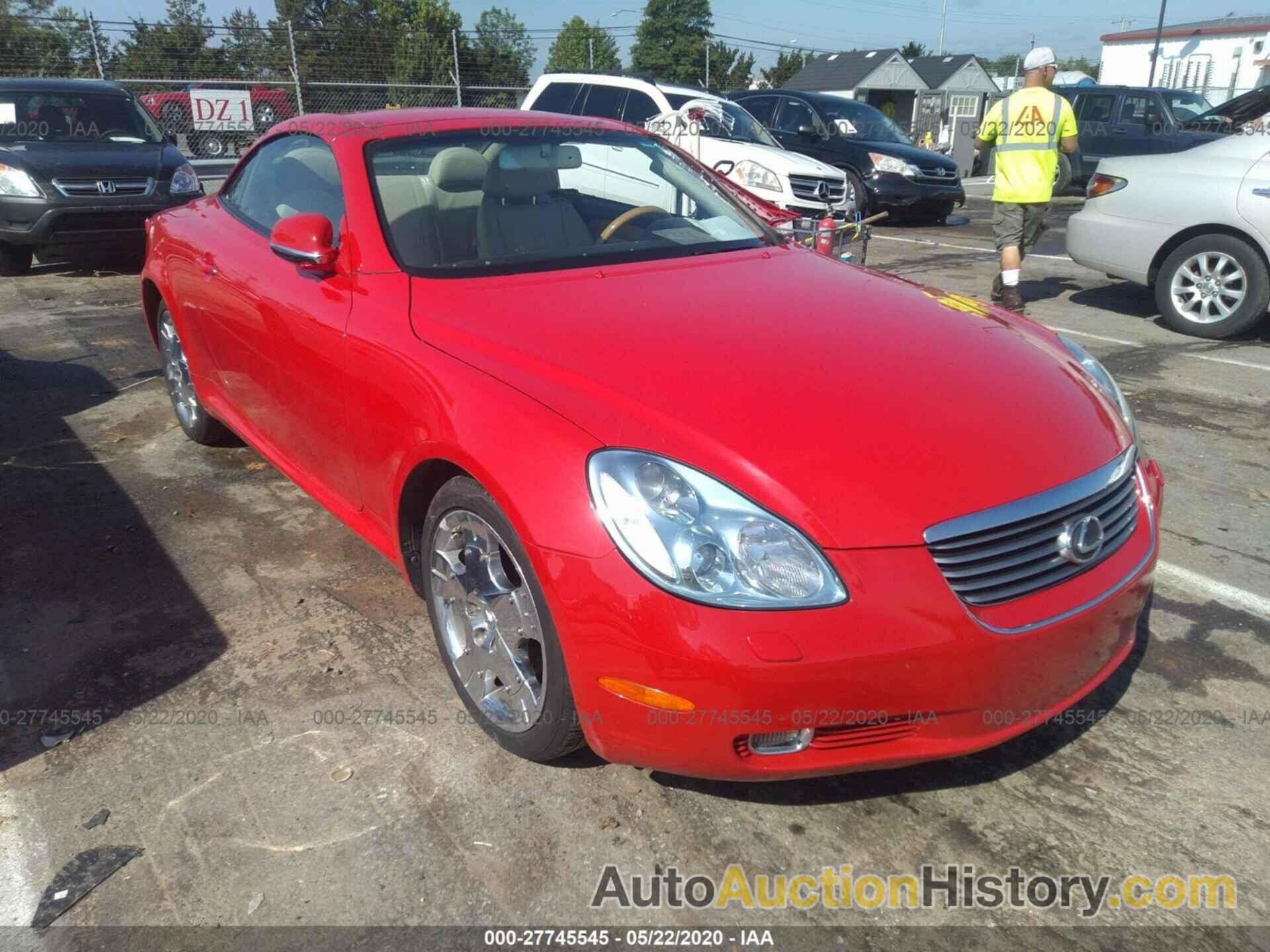 LEXUS SC 430 430, JTHFN48Y250065208