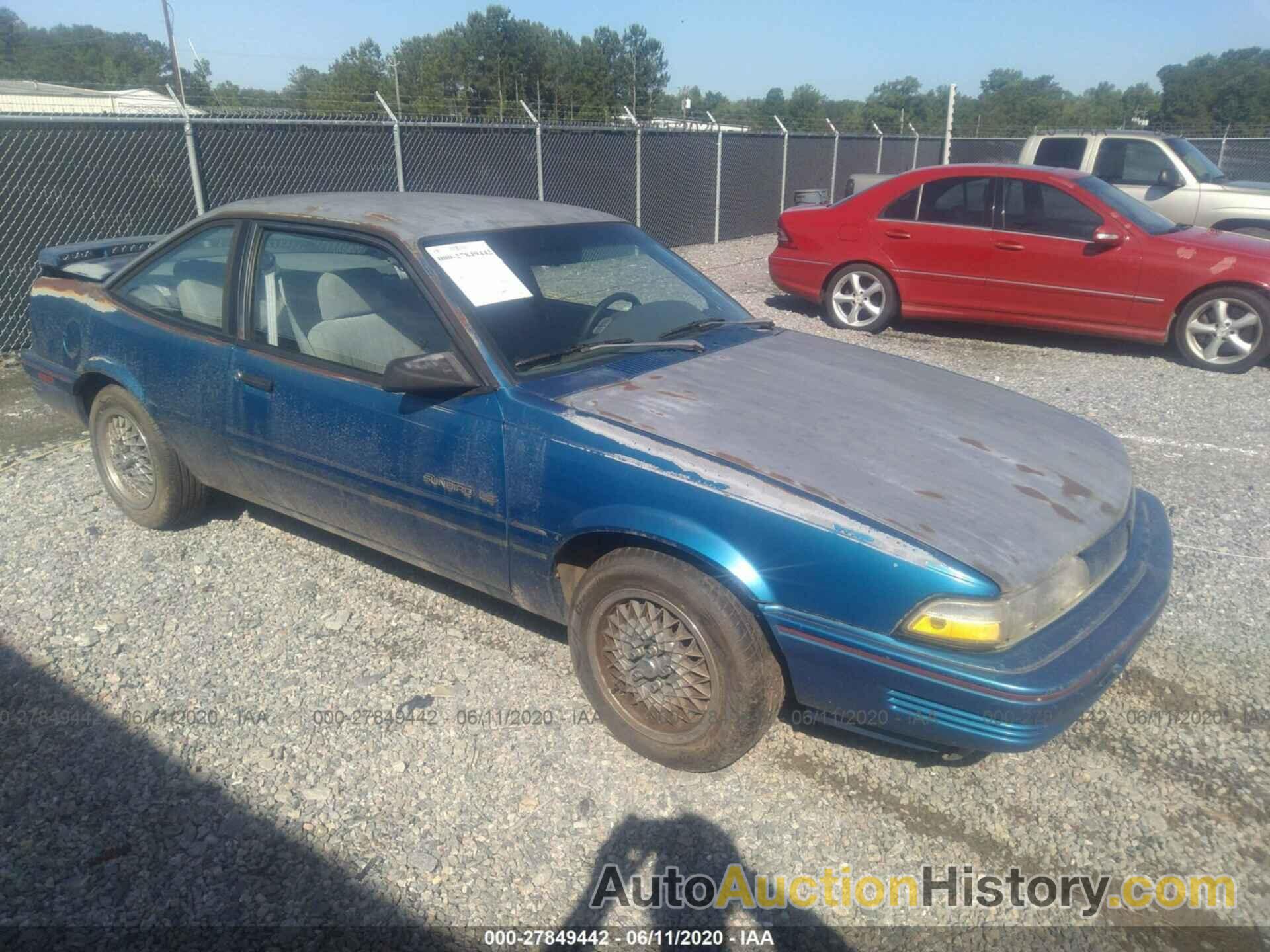 PONTIAC SUNBIRD LE, 1G2JC14H9N7589215