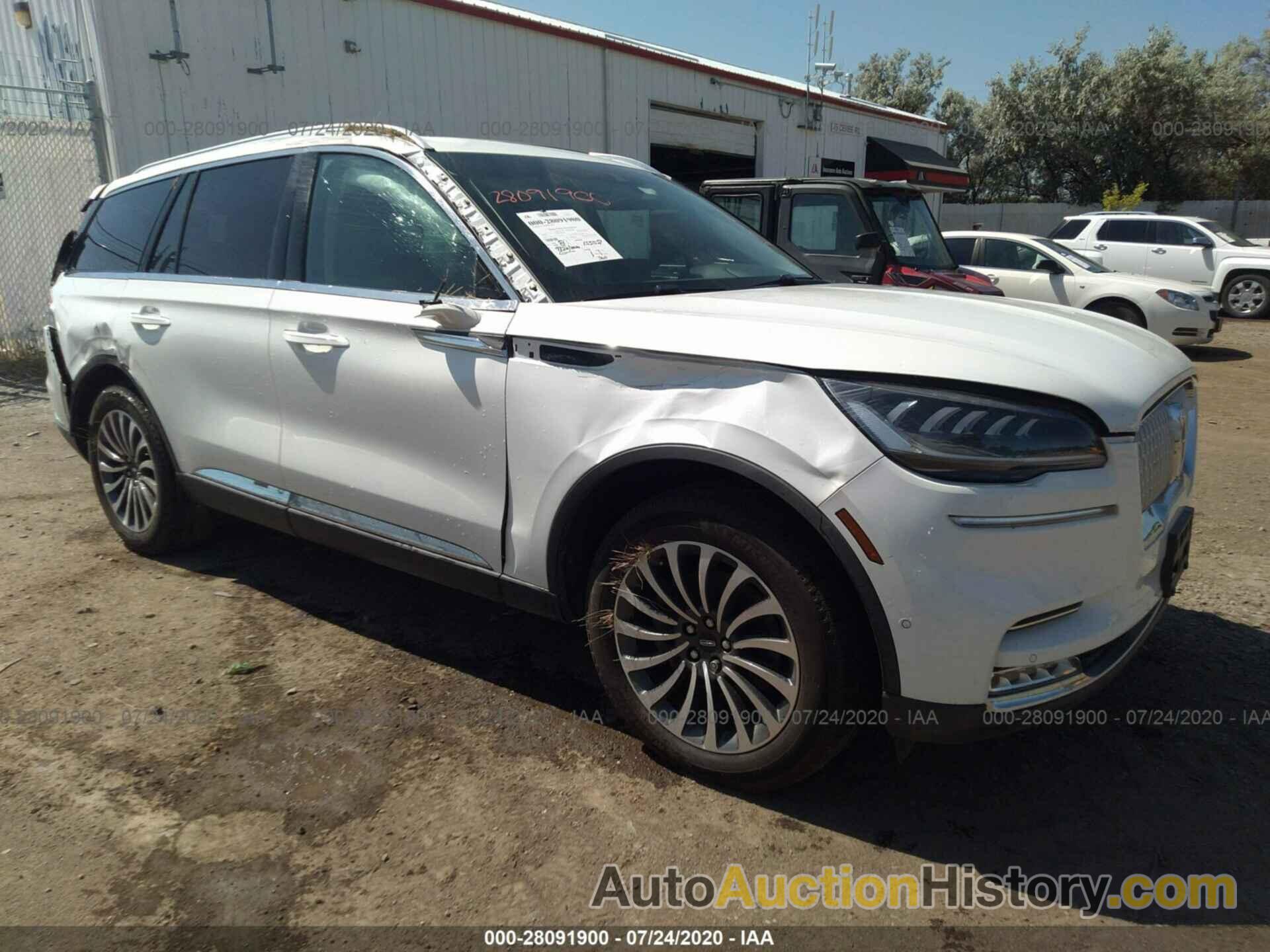 LINCOLN AVIATOR RESERVE, 5LM5J7XC0LGL01271