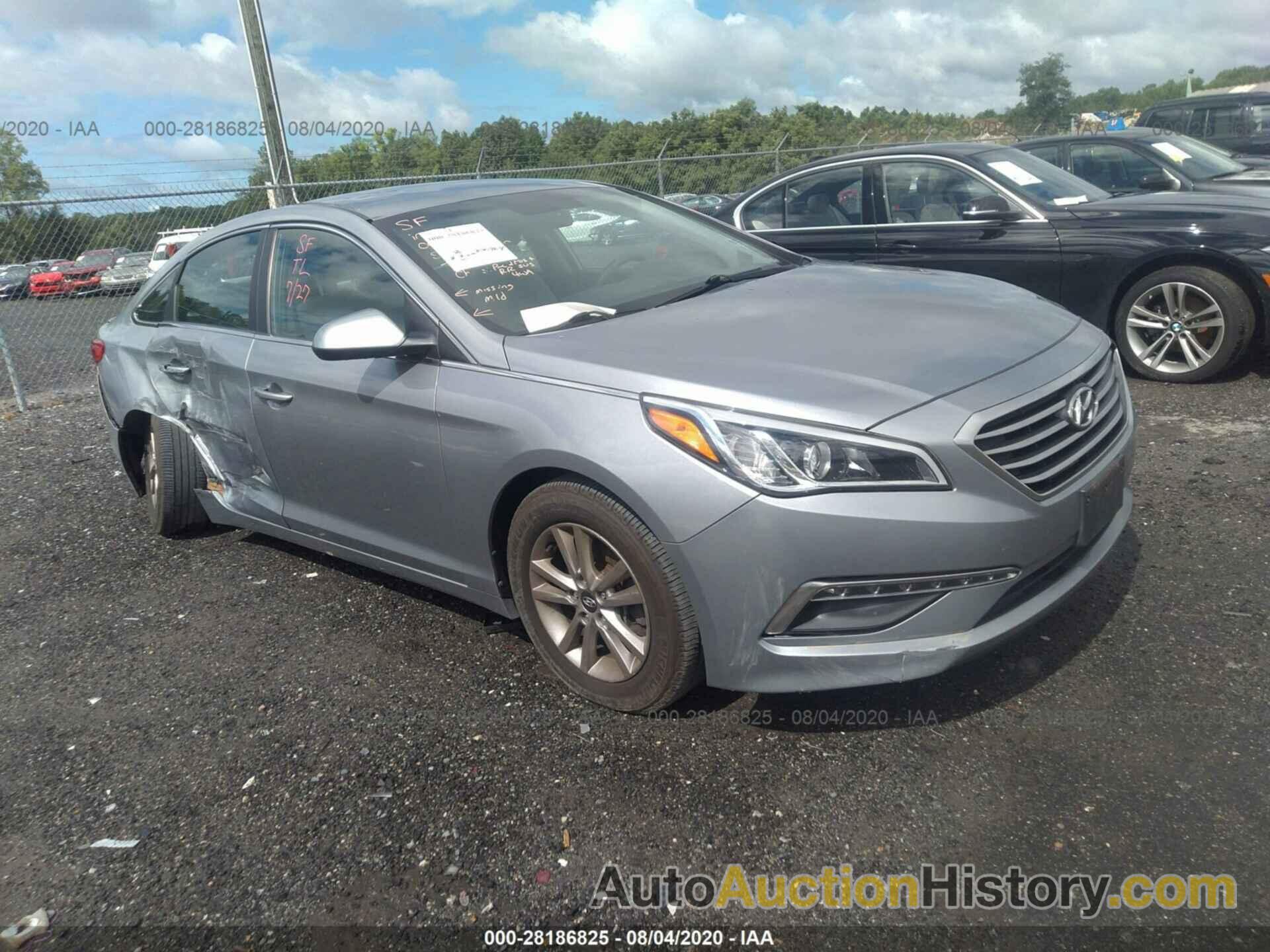 HYUNDAI SONATA 2.4L SE, 5NPE24AF3FH185537