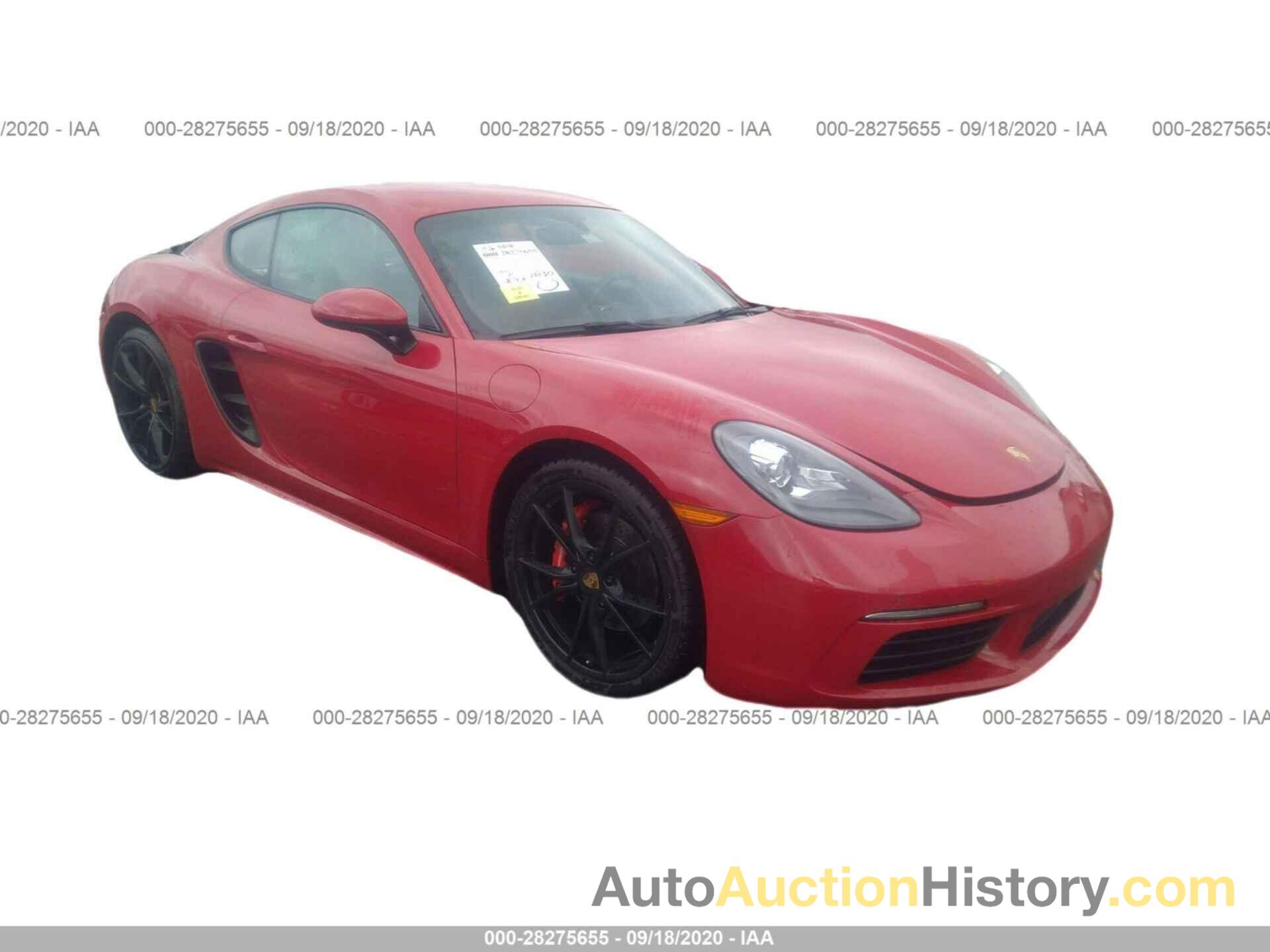 PORSCHE 718 CAYMAN S/GTS, WP0AB2A86JK278275