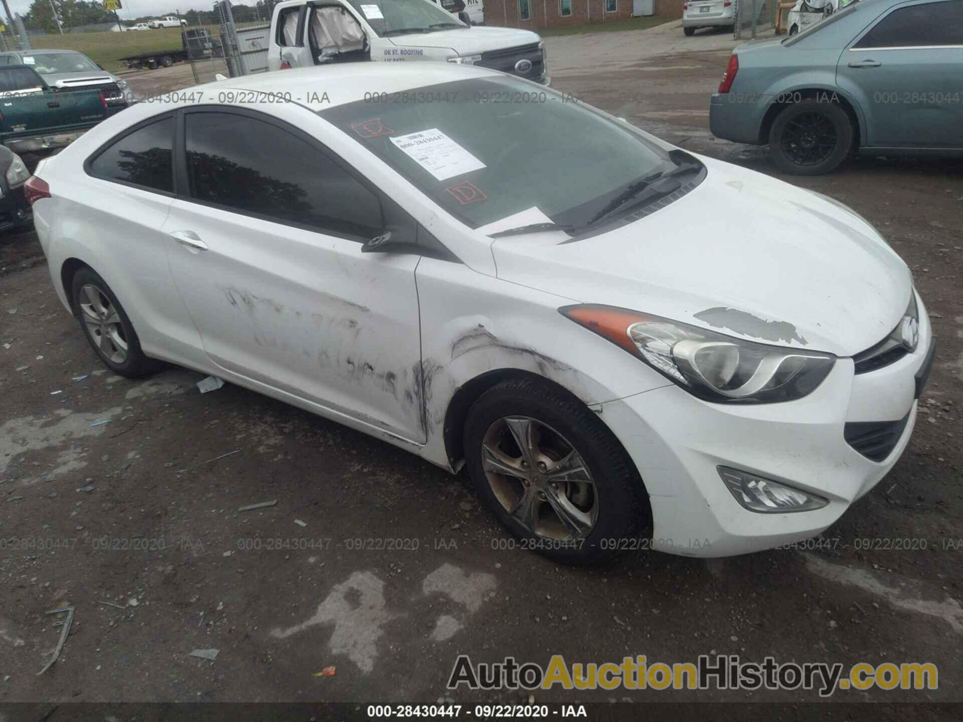 HYUNDAI ELANTRA COUPE GS, KMHDH6AE8DU009529