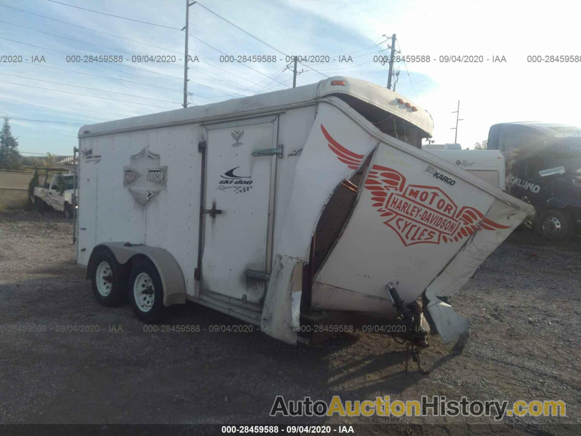 UNITED 2 AXLE BOX TRAILER, MVIN376122IND