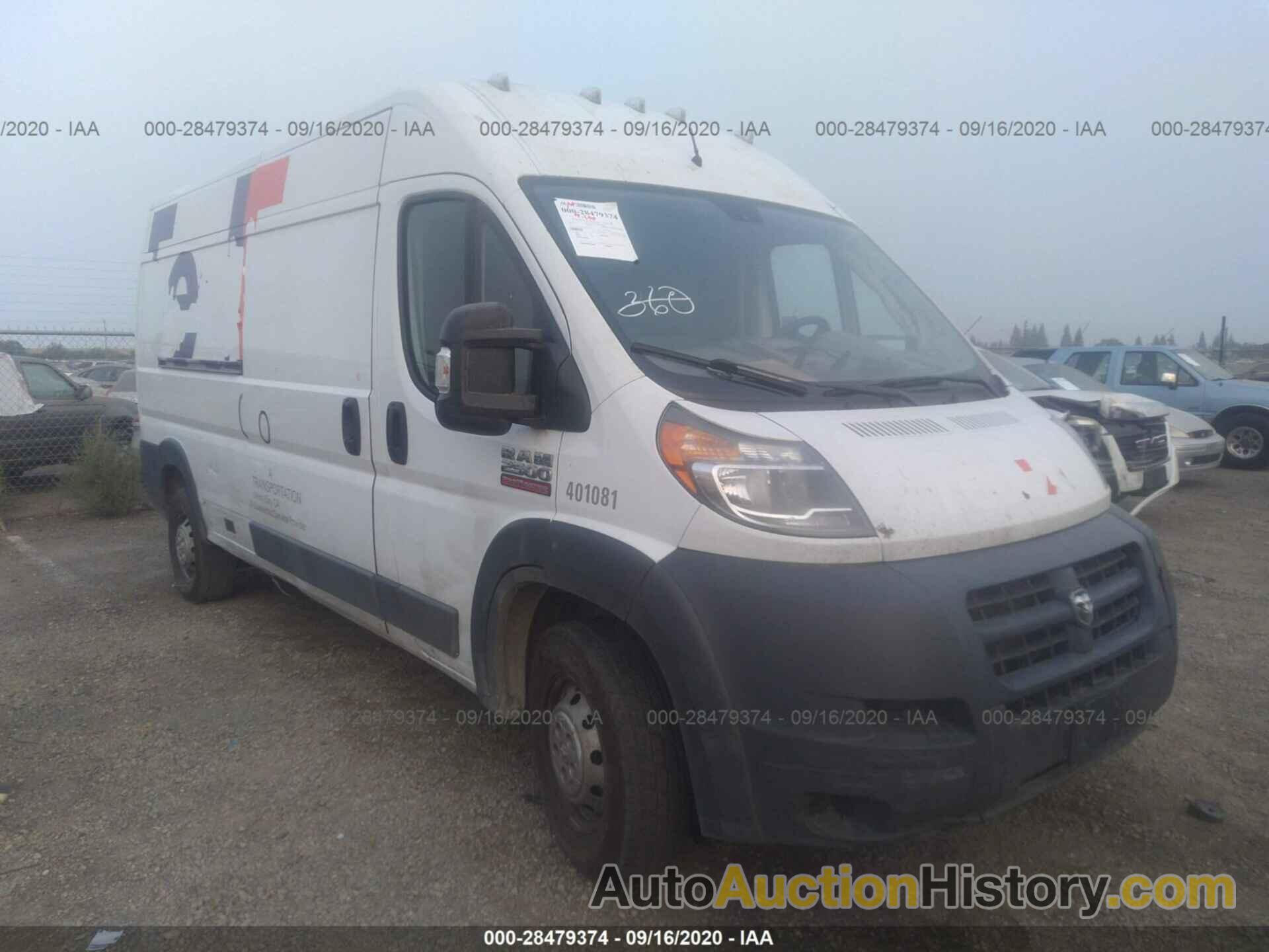 RAM PROMASTER CARGO VAN, 3C6TRVDG3GE108970