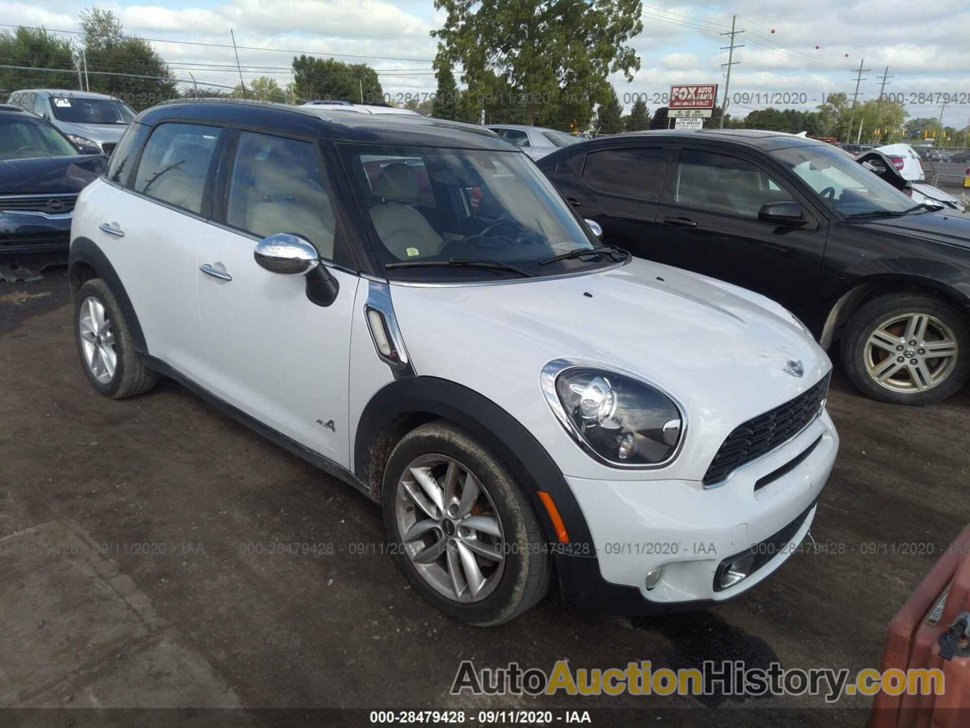 MINI COOPER COUNTRYMAN S, WMWZC5C5XCWM13612