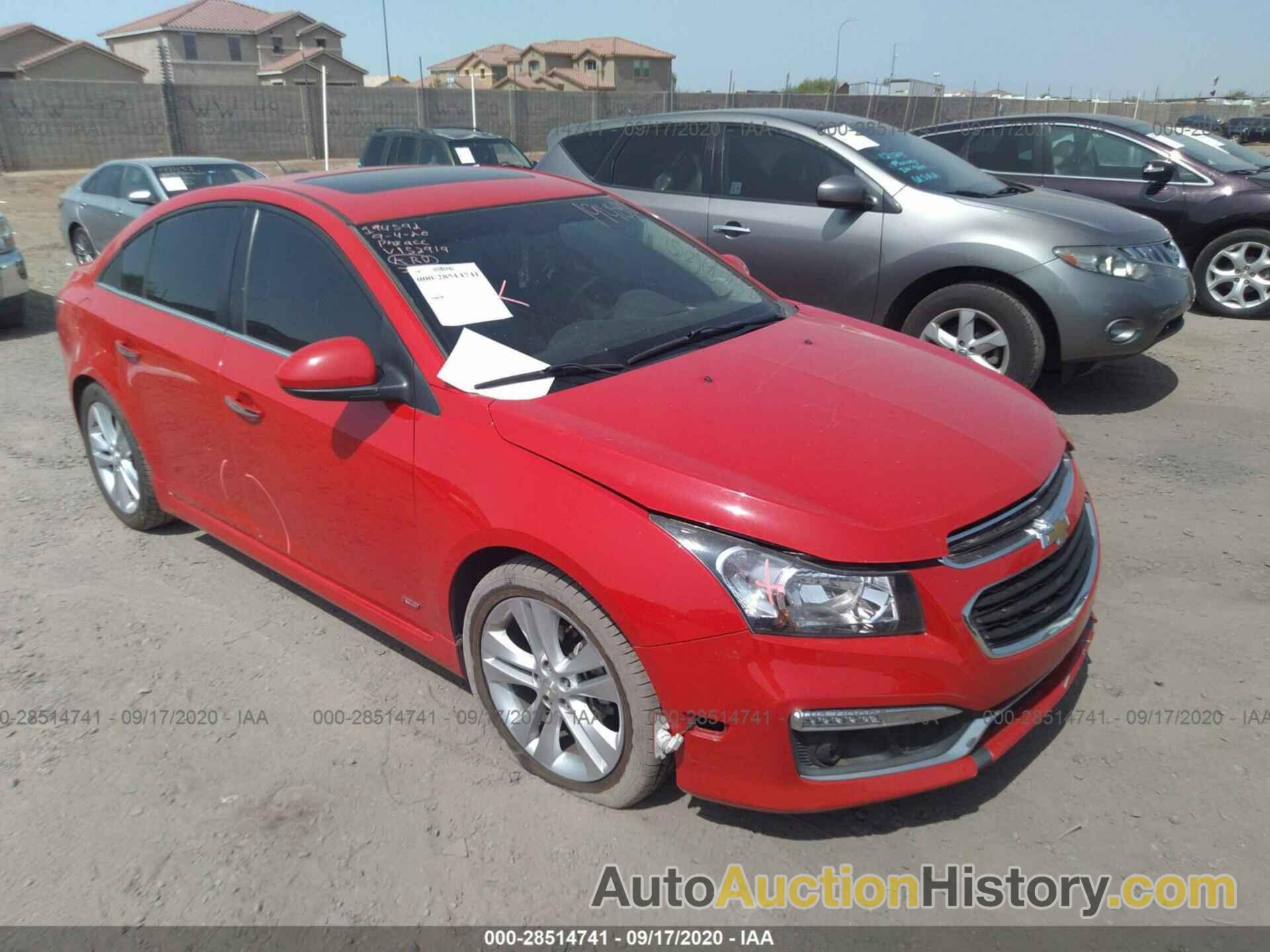 CHEVROLET CRUZE LTZ, 1G1PG5SB5F7152919