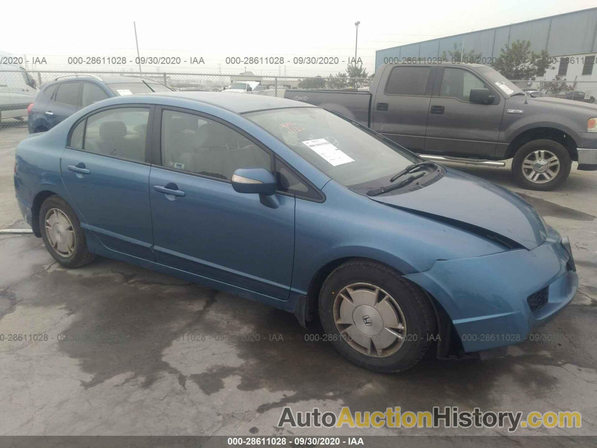 HONDA CIVIC HYBRID, JHMFA36269S010923