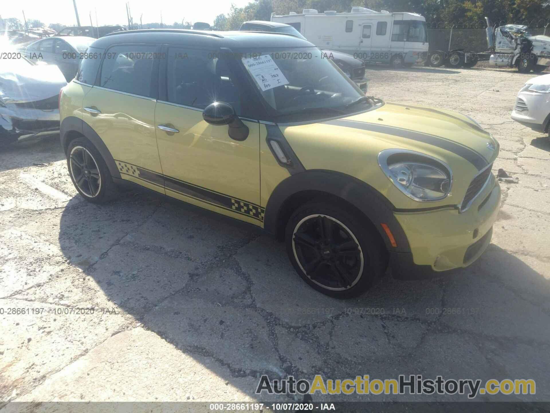 MINI COOPER COUNTRYMAN S, WMWZC3C51BWM25845