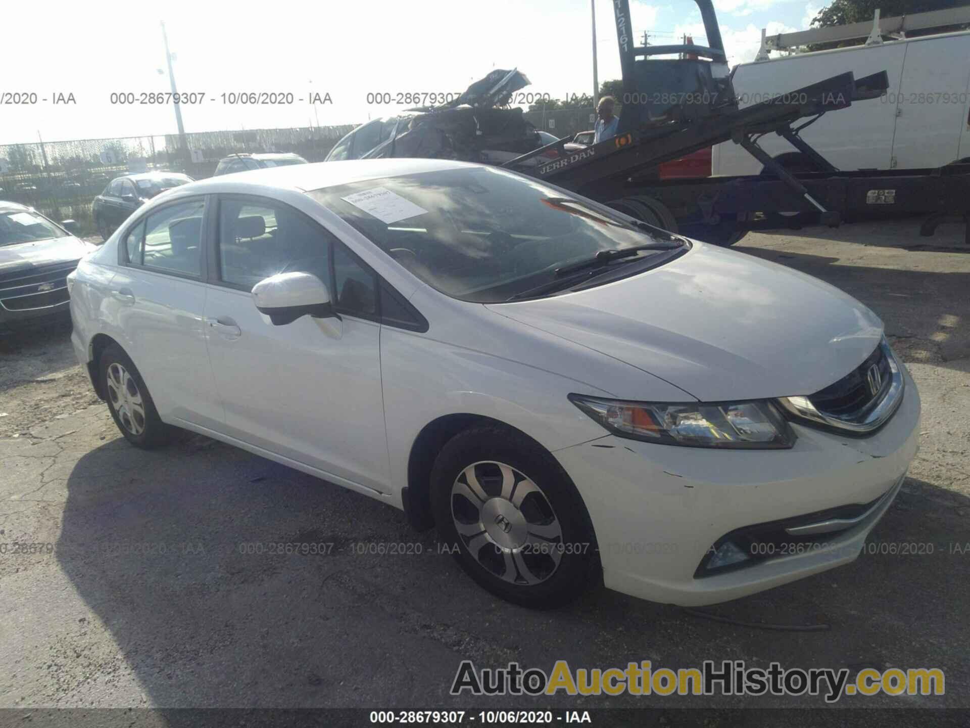 HONDA CIVIC HYBRID, 19XFB4F26FE002310