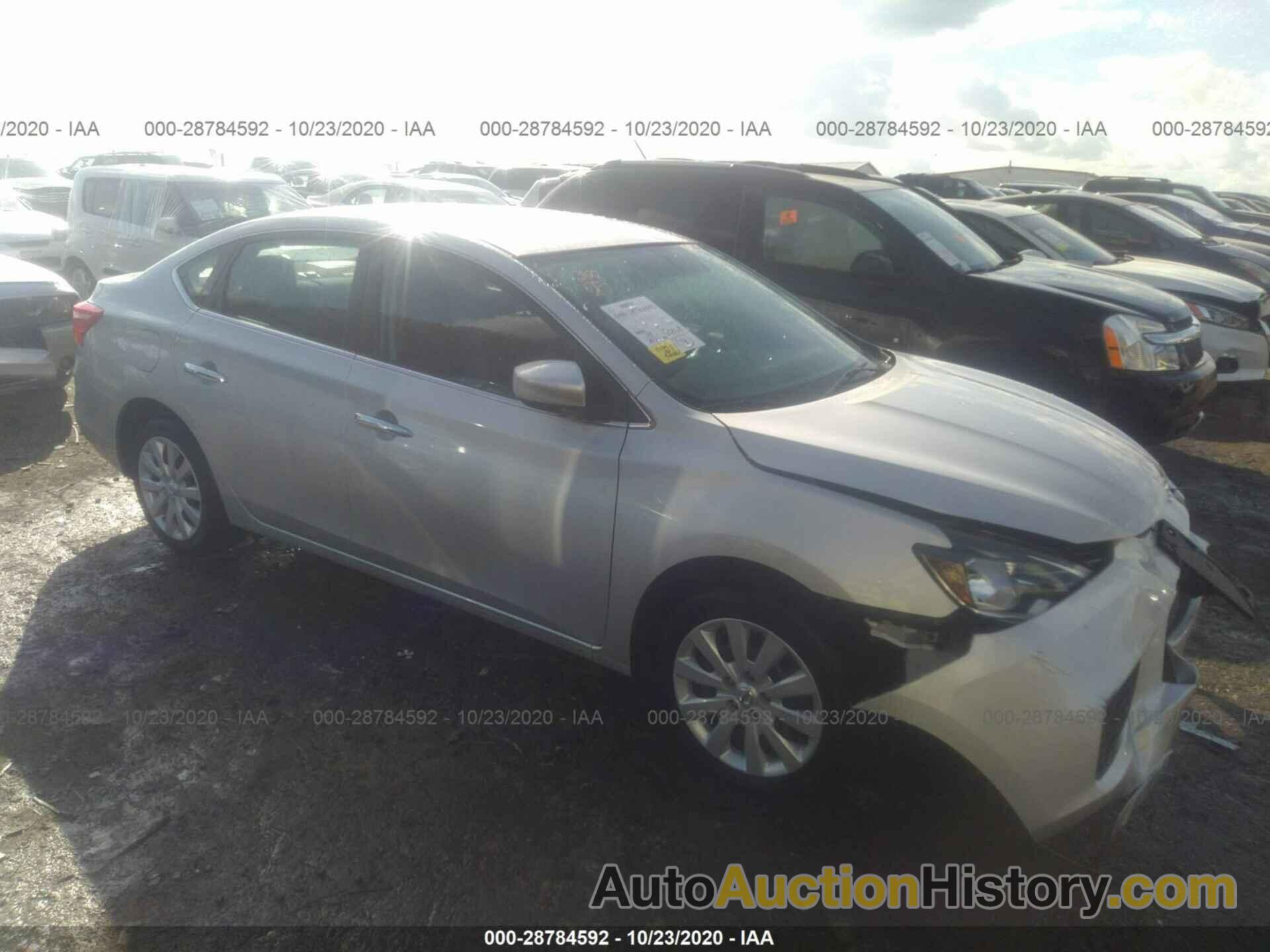 NISSAN SENTRA S, 3N1AB7AP3JY298427