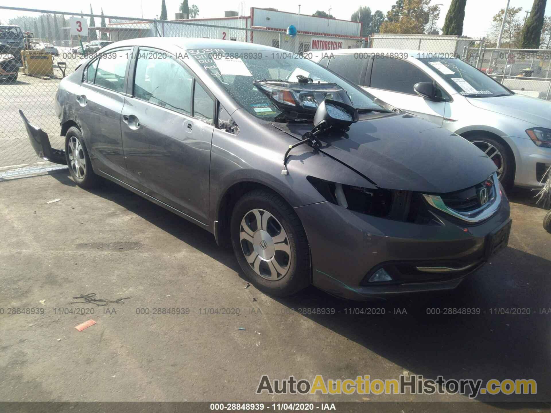 HONDA CIVIC HYBRID, 19XFB4F20EE200377