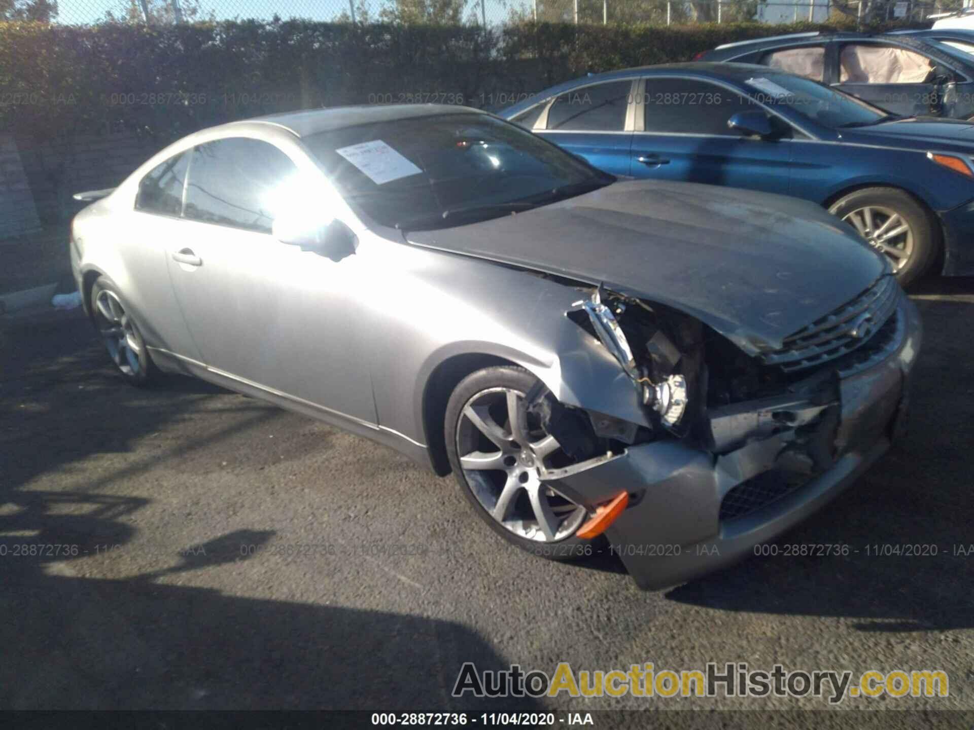 INFINITI G35 COUPE W/LEATHER, JNKCV54E53M208792