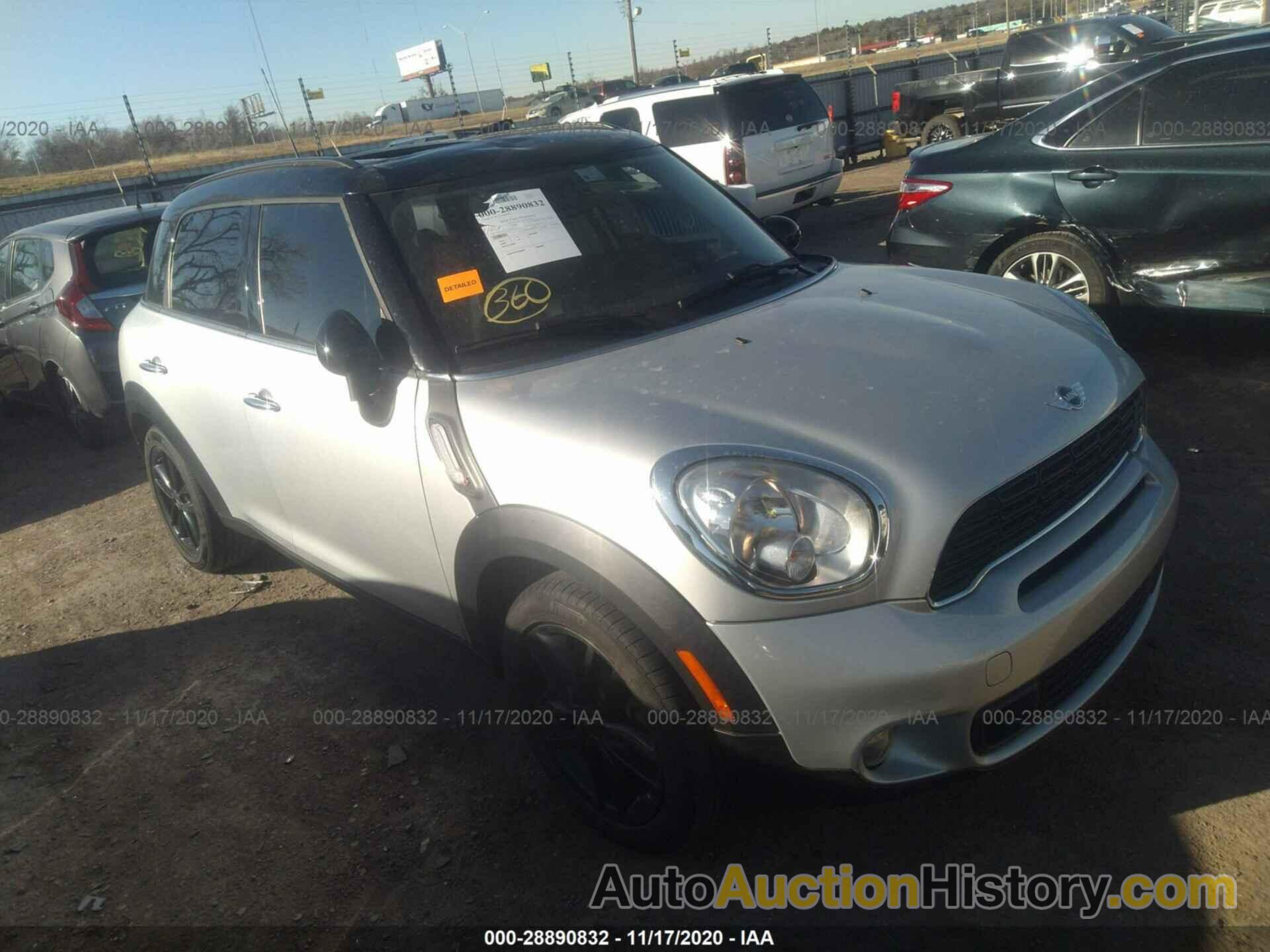 MINI COOPER COUNTRYMAN S, WMWZC3C56DWP22127