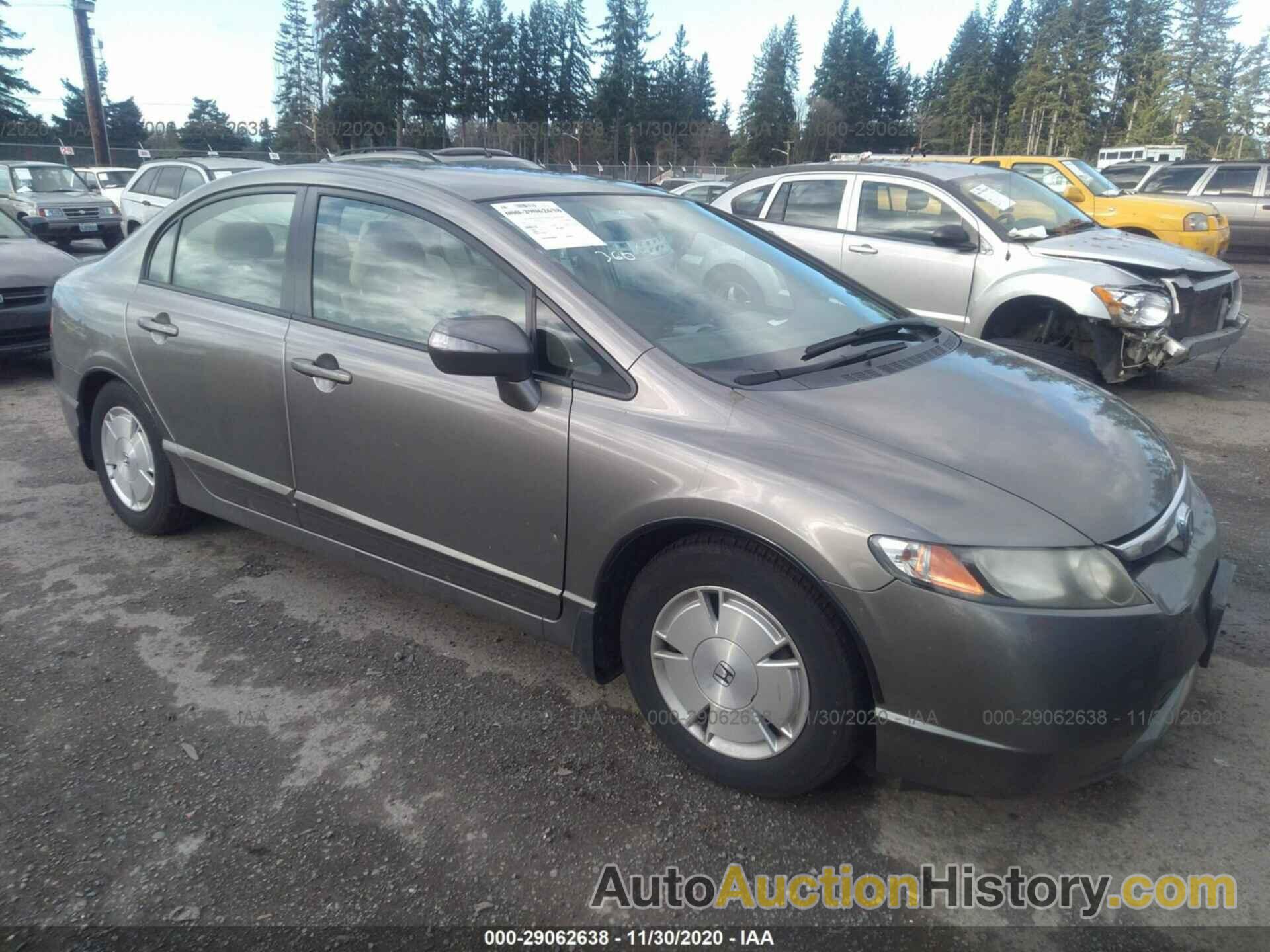 HONDA CIVIC HYBRID, JHMFA36266S021397