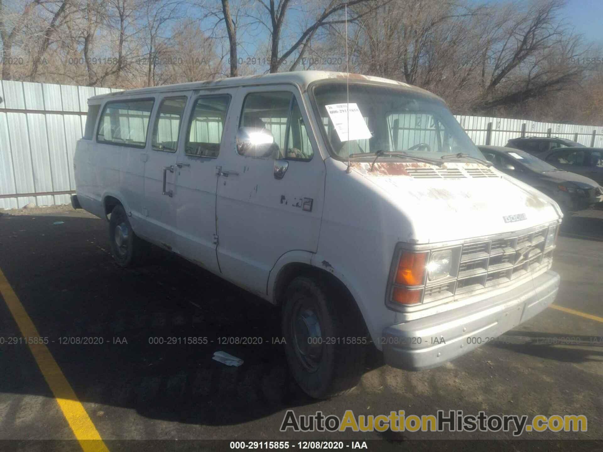 DODGE RAM WAGON B350 BUS, 2B5WB35Z6LK752553