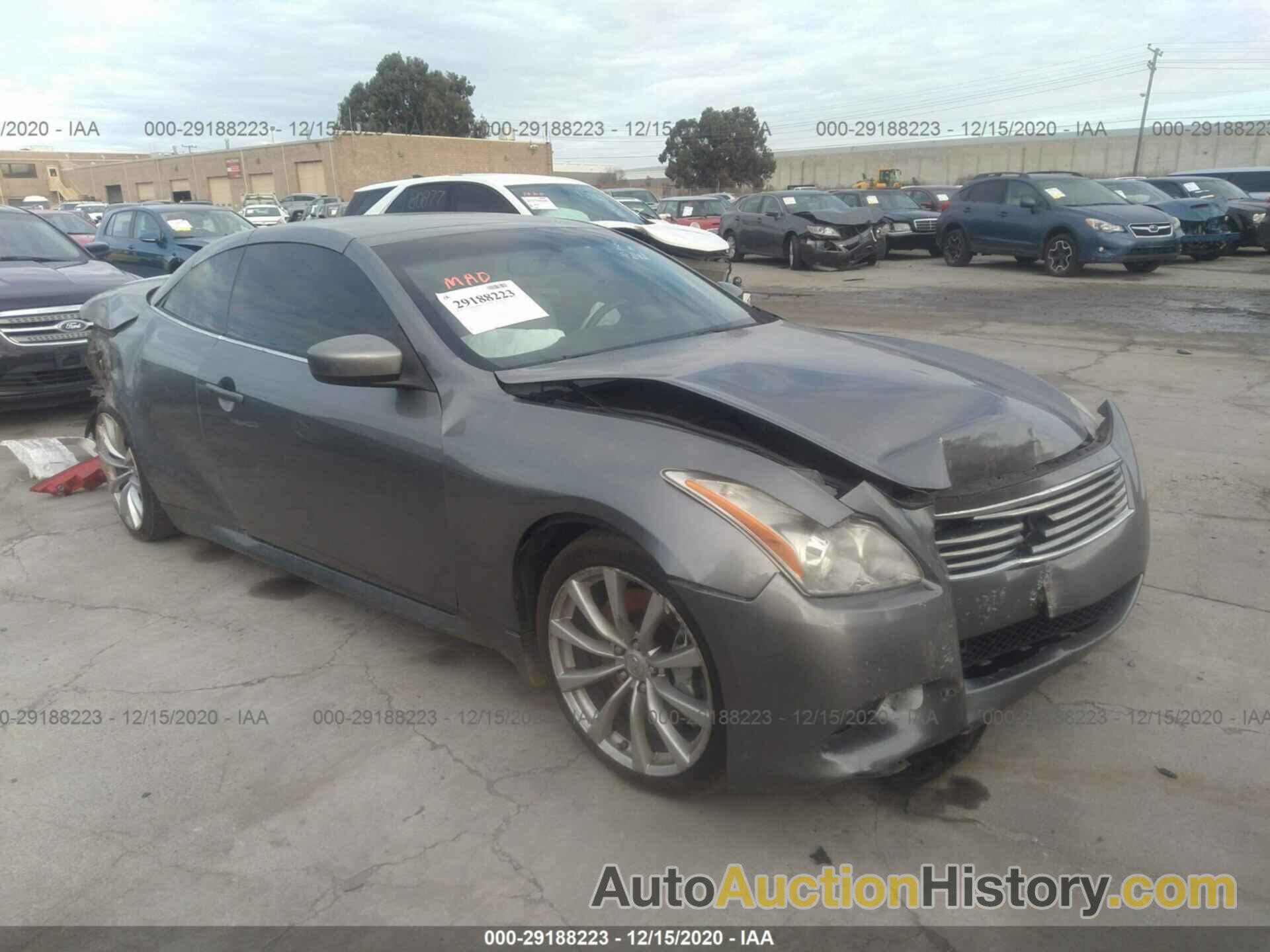 INFINITI G37 CONVERTIBLE BASE, JN1CV6FE5AM352699