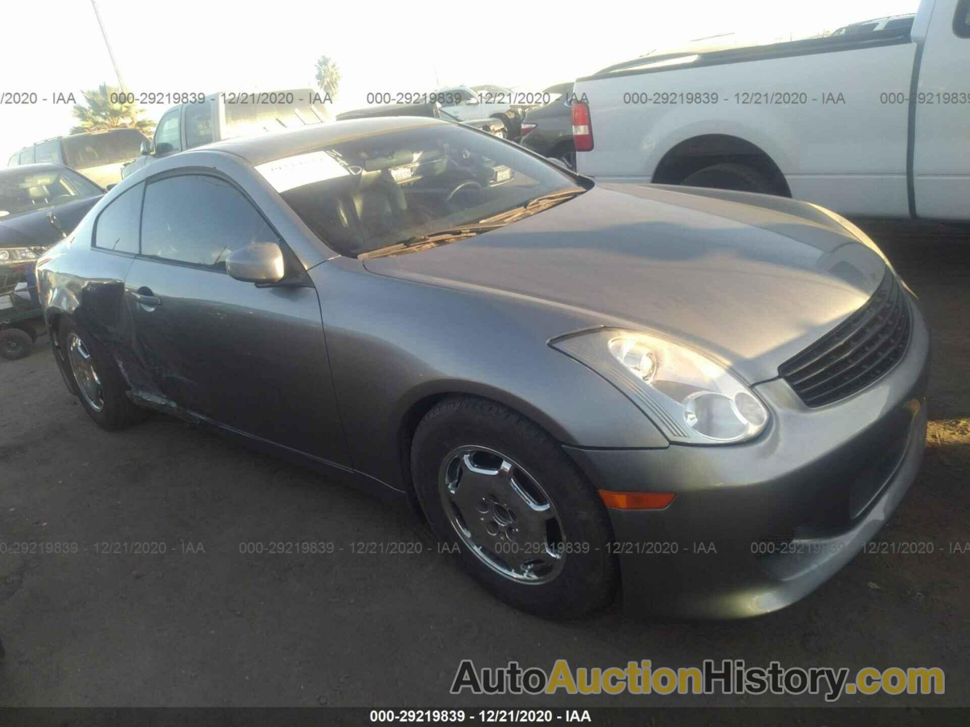 INFINITI G35 COUPE W/LEATHER, JNKCV54E64M828732