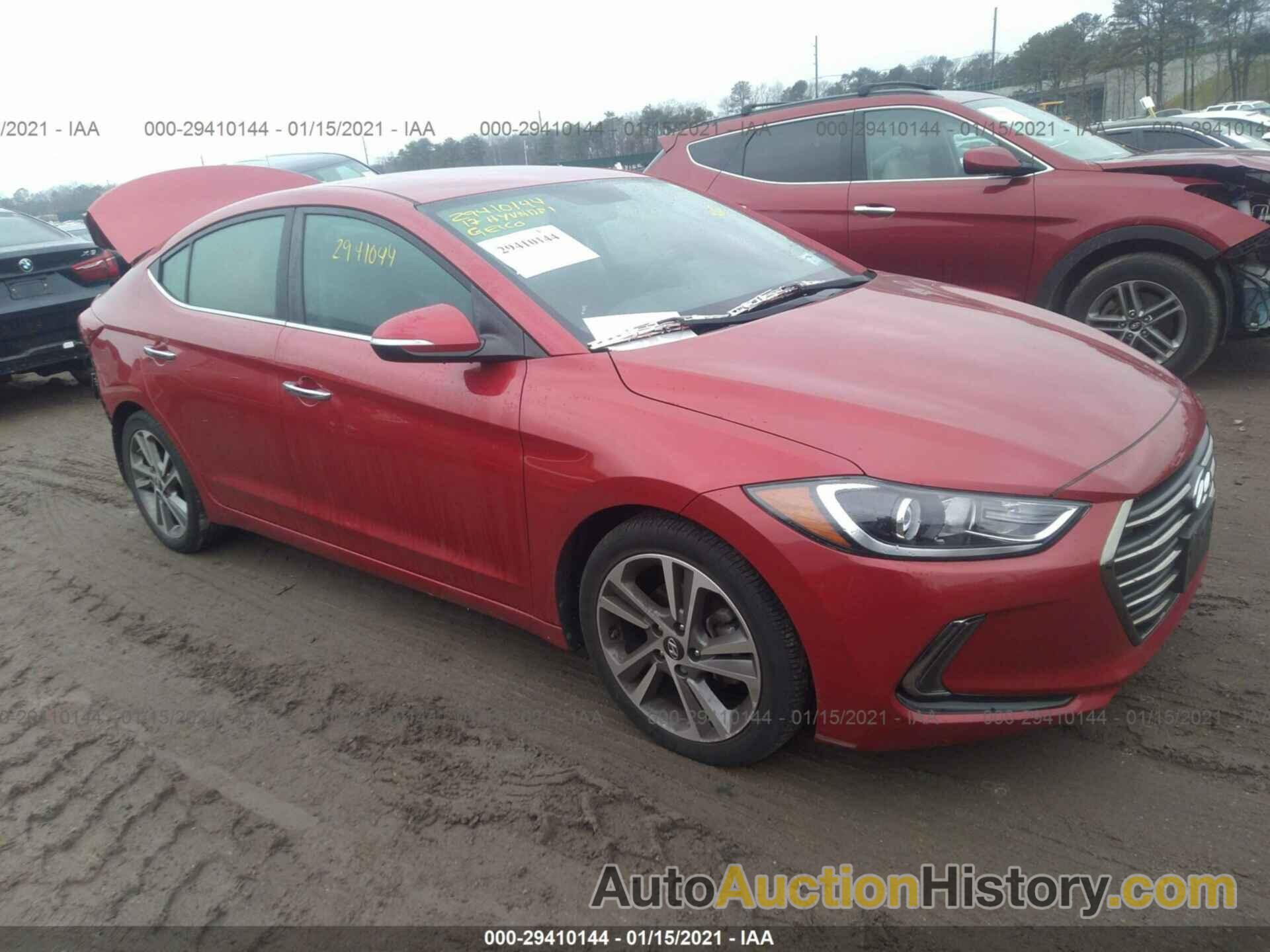 HYUNDAI ELANTRA LIMITED, 5NPD84LF4HH097008