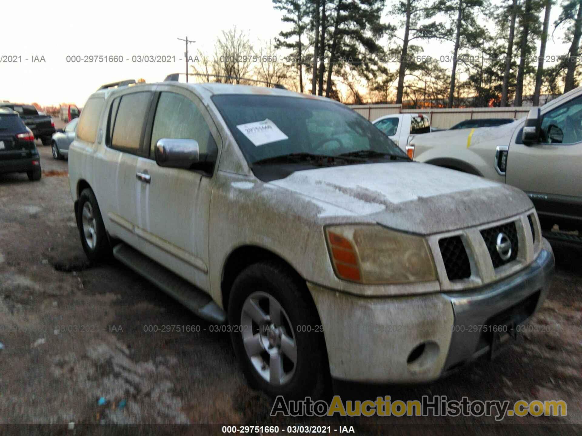 NISSAN PATHFINDER ARMADA SE, 5N1AA08A34N738233