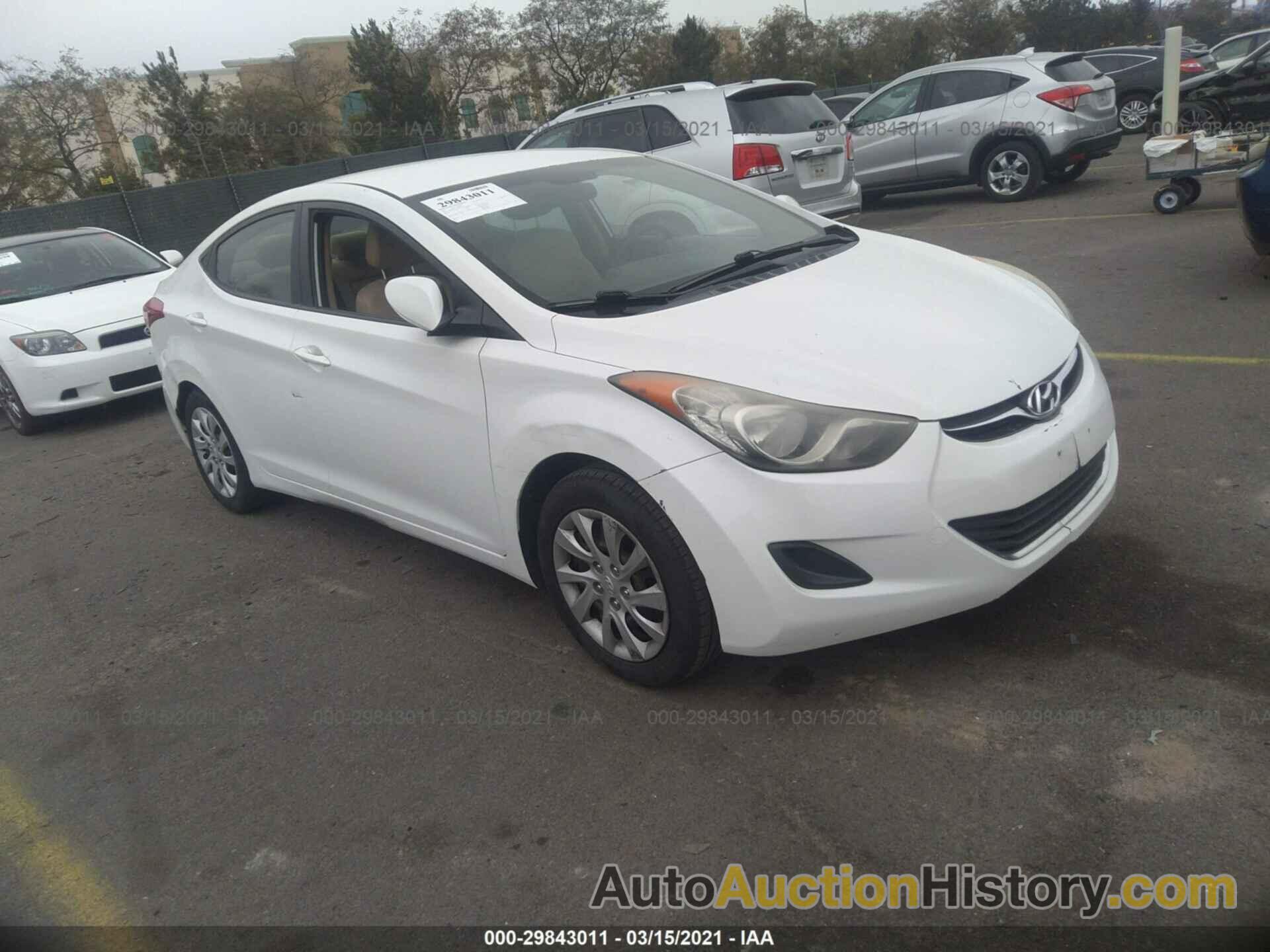 HYUNDAI ELANTRA GLS PZEV, 5NPDH4AE5BH014543