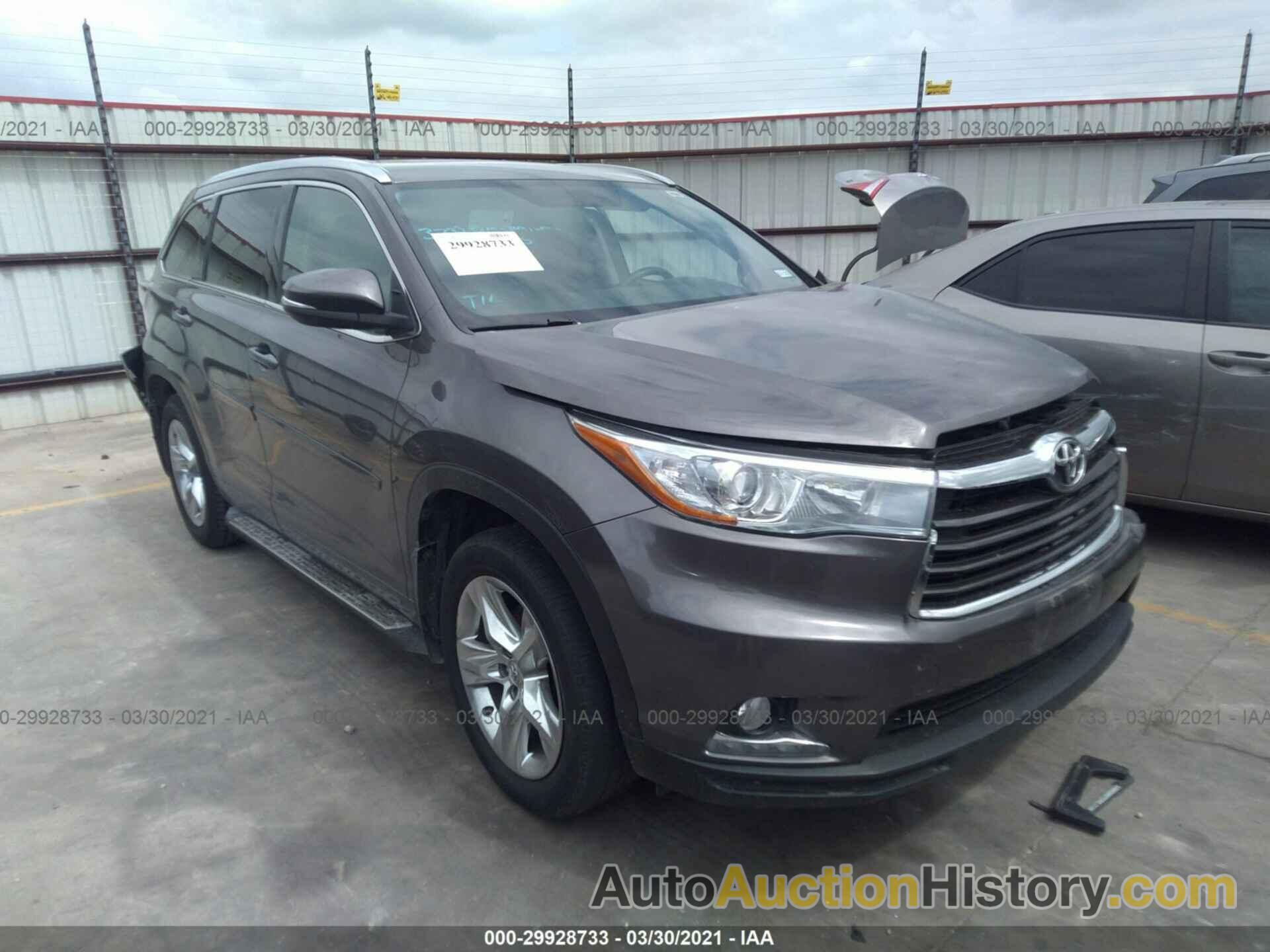 TOYOTA HIGHLANDER LIMITED, 5TDYKRFH6FS065990