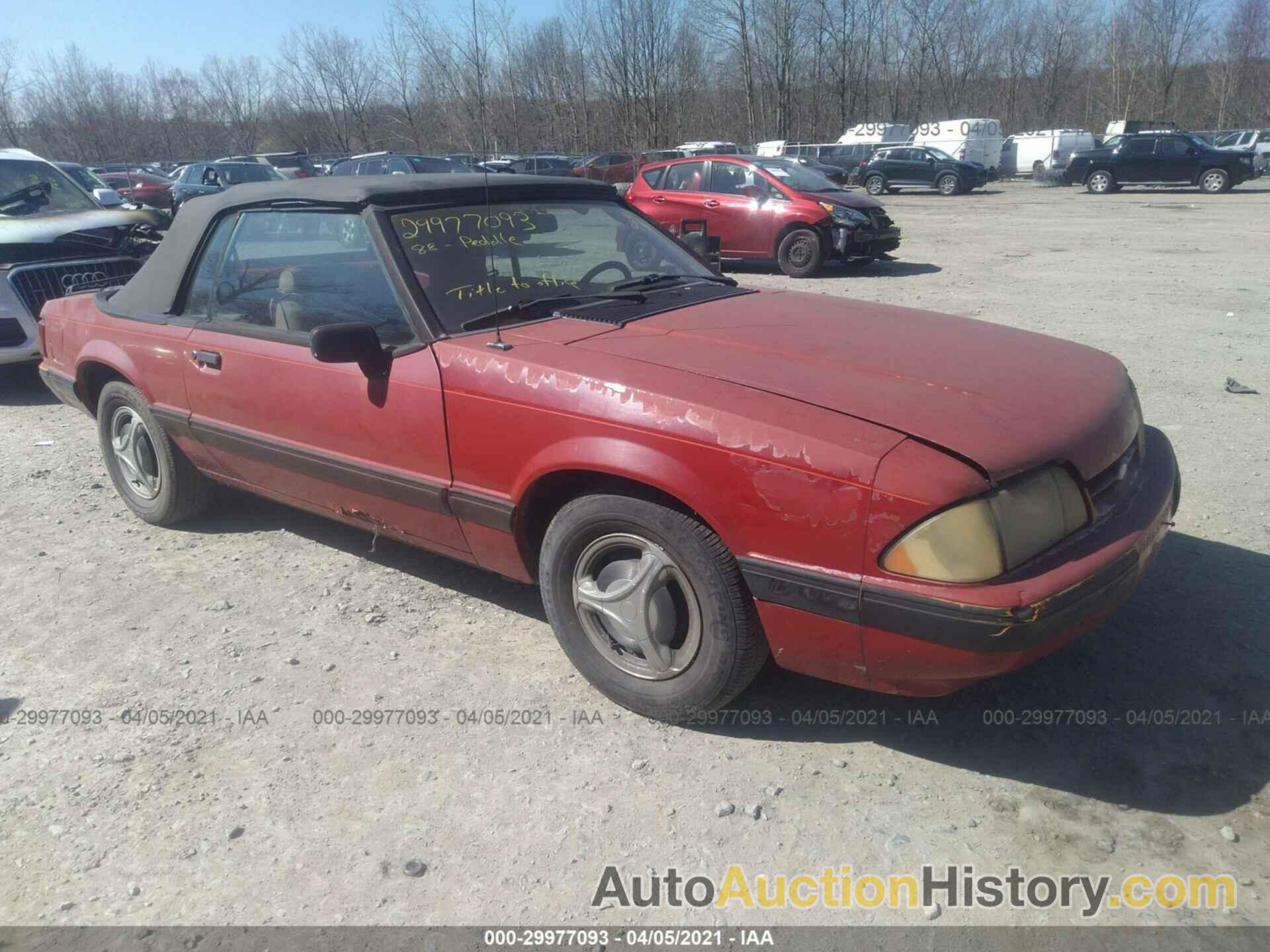 FORD MUSTANG LX, 1FABP44A1JF264198